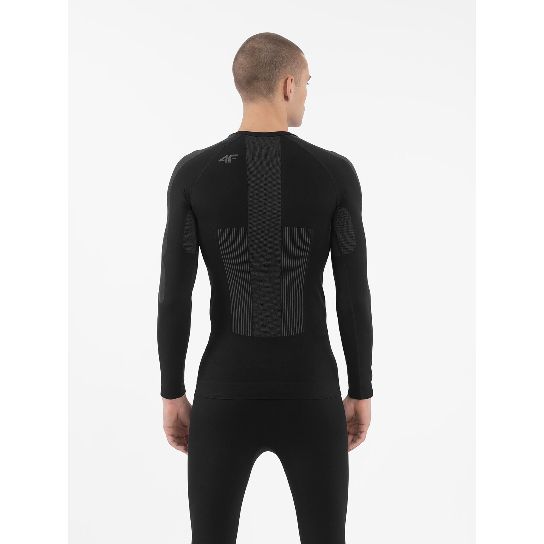 4F Lenjerie de corp termoactivă partea de sus AW23USEAM103 Negru Slim Fit - Pled.ro