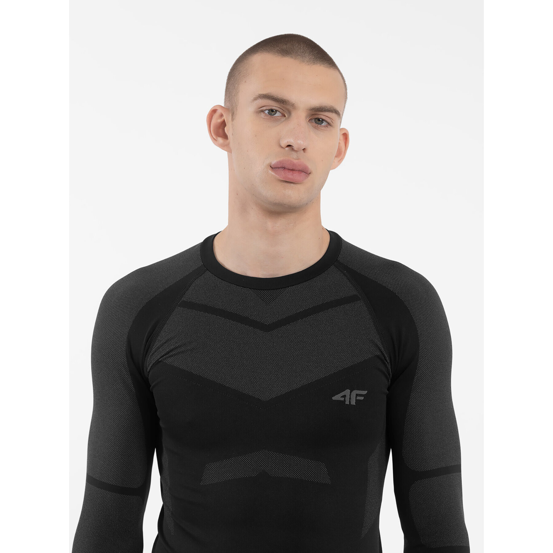 4F Lenjerie de corp termoactivă partea de sus AW23USEAM103 Negru Slim Fit - Pled.ro