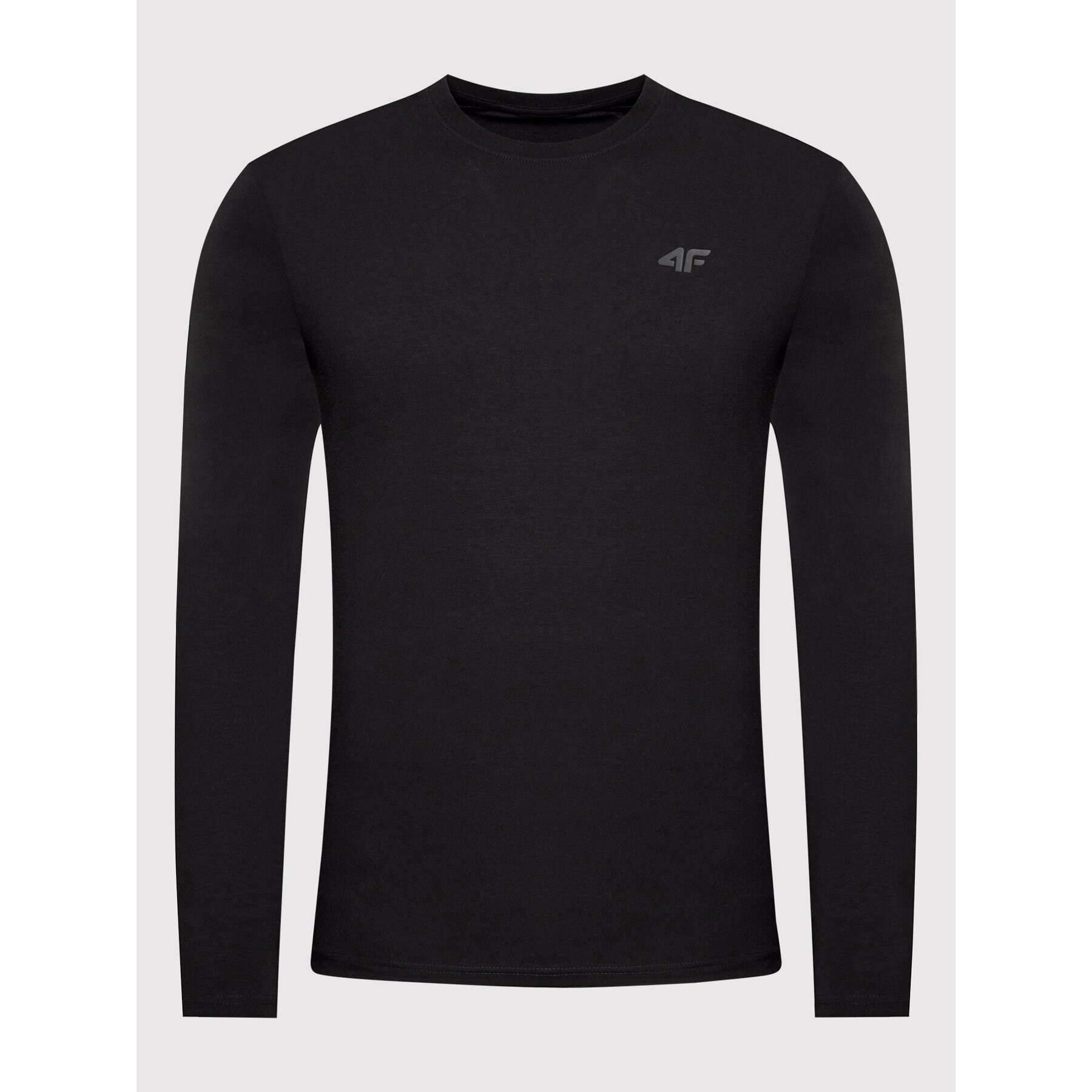 4F Longsleeve H4L22-TSML350 Negru Regular Fit - Pled.ro