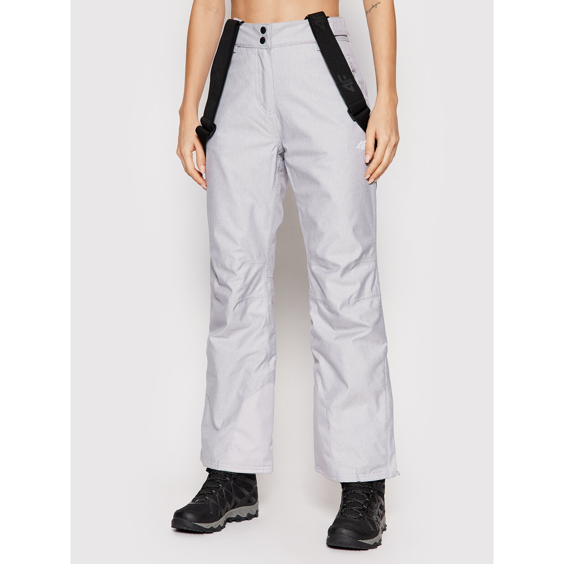 4F Pantaloni de schi H4Z21-SPDN001 Gri Regular Fit - Pled.ro