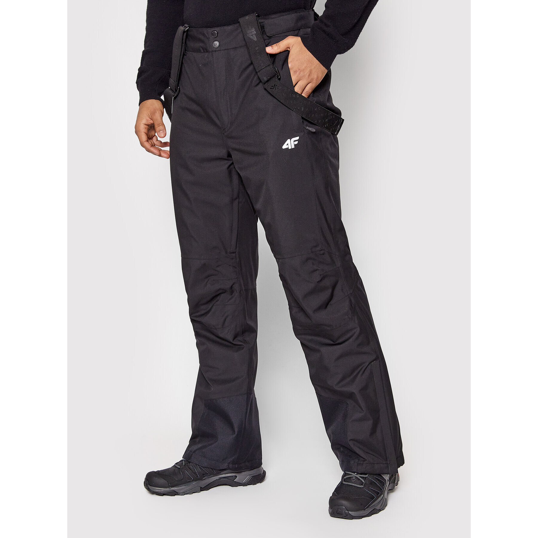 4F Pantaloni de schi H4Z21-SPMN003 Negru Regular Fit - Pled.ro