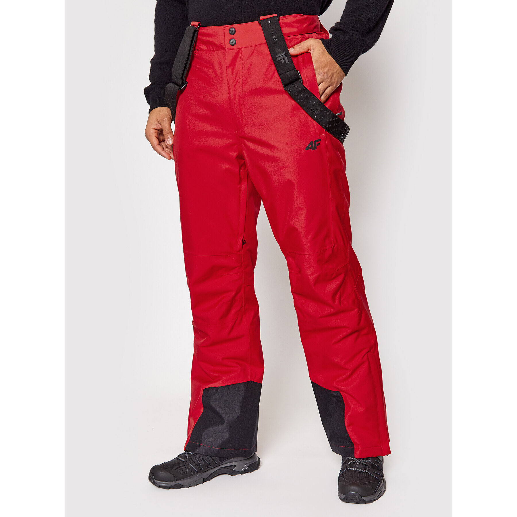 4F Pantaloni de schi H4Z21-SPMN003 Roșu Regular Fit - Pled.ro