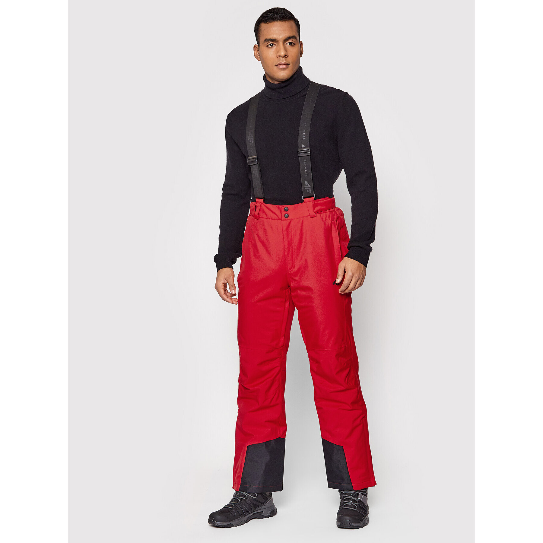 4F Pantaloni de schi H4Z21-SPMN003 Roșu Regular Fit - Pled.ro