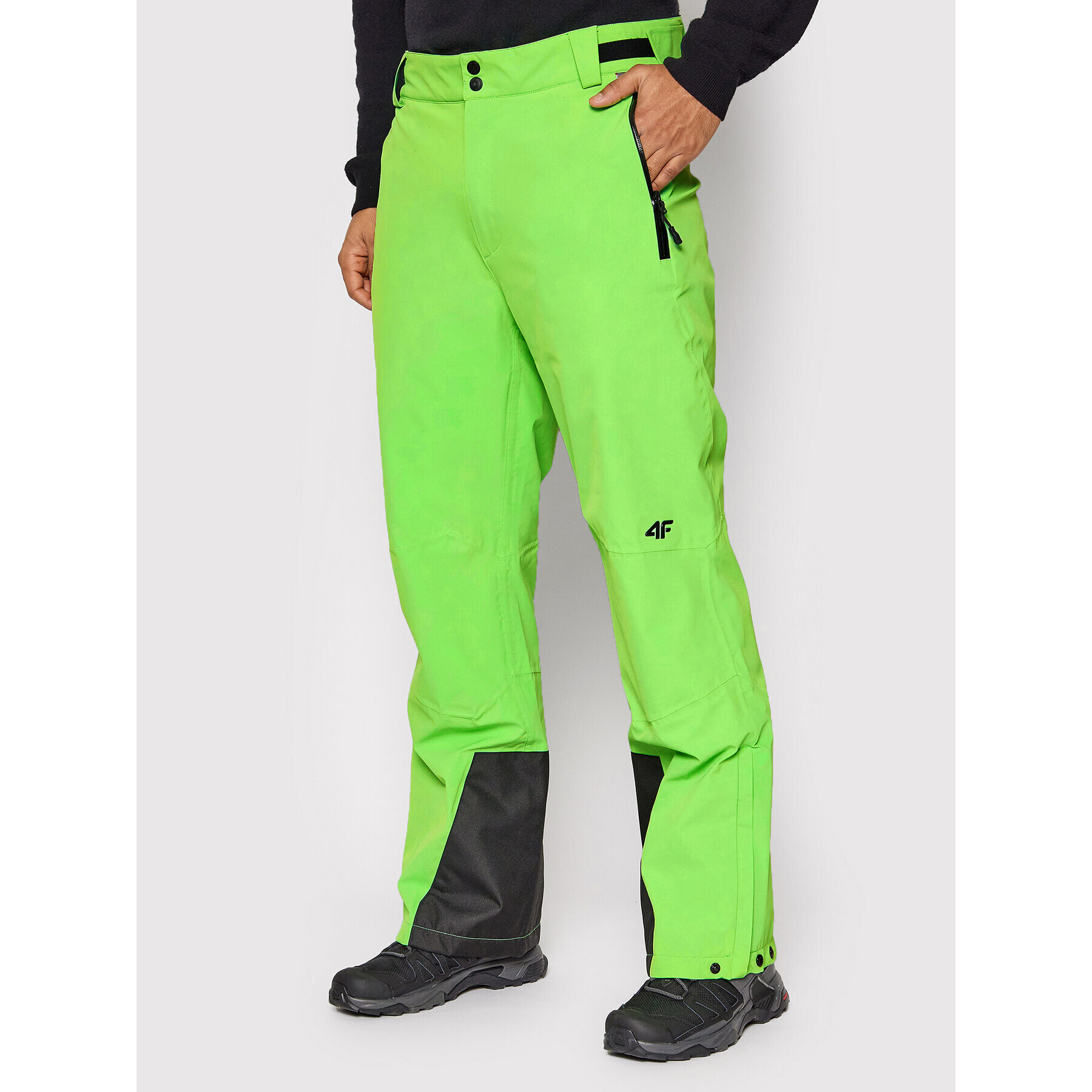 4F Pantaloni de schi H4Z21-SPMN006 Verde Regular Fit - Pled.ro