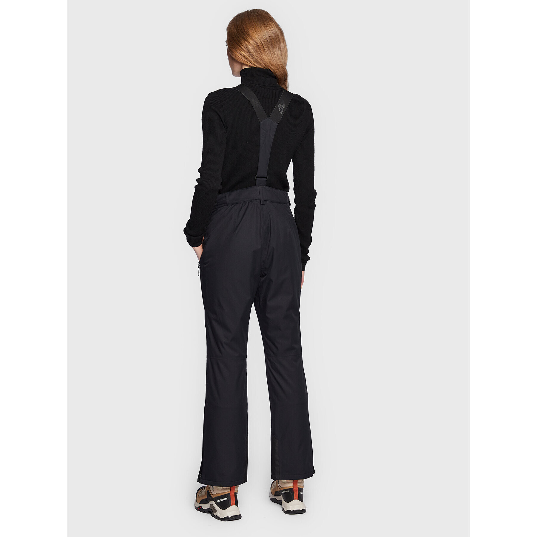 4F Pantaloni de schi H4Z22-SPDN001 Negru Relaxed Fit - Pled.ro