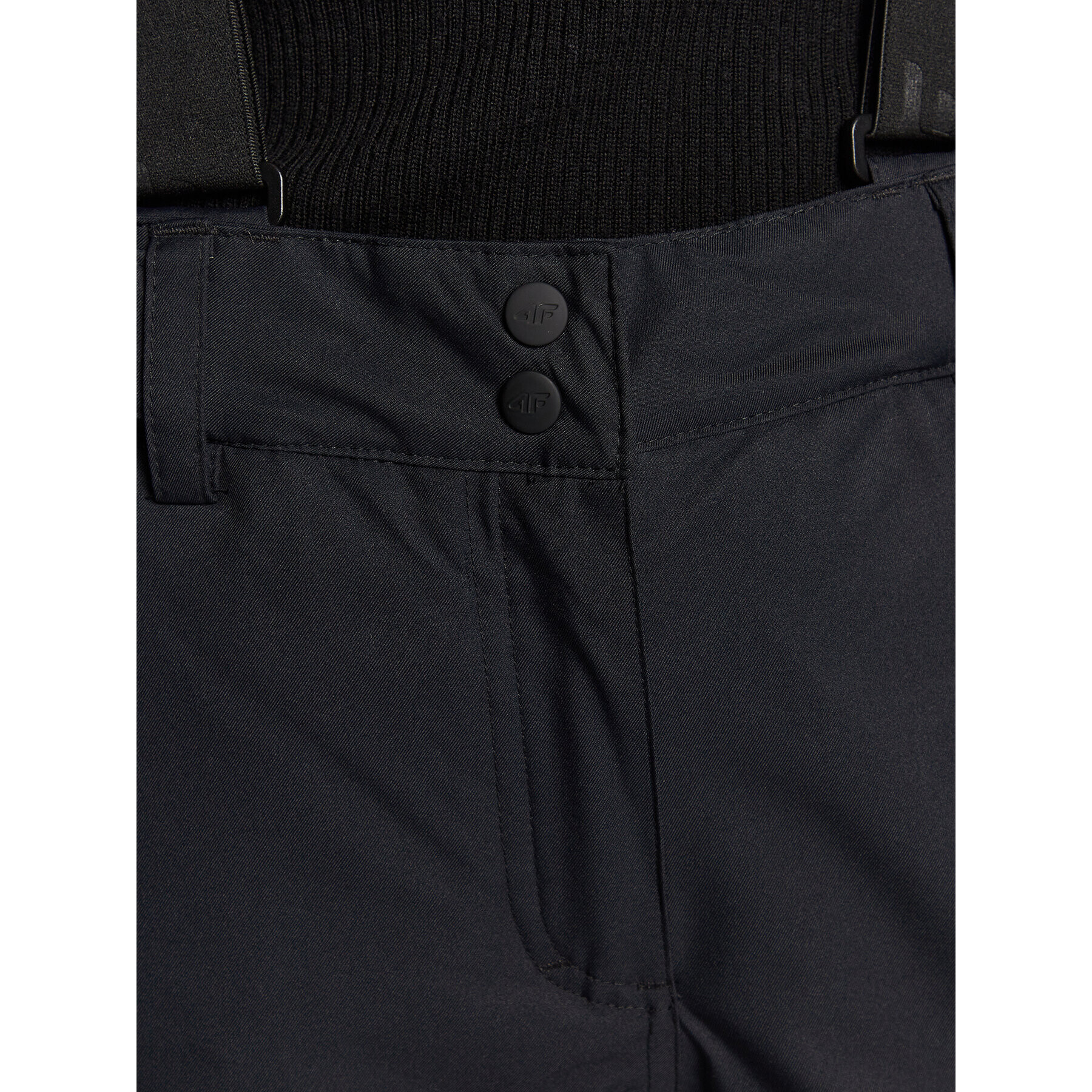 4F Pantaloni de schi H4Z22-SPDN001 Negru Relaxed Fit - Pled.ro