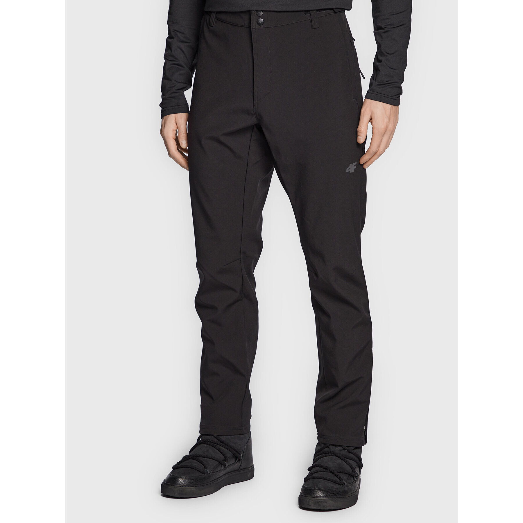 4F Pantaloni outdoor H4Z22-SPMT001 Negru Regular Fit - Pled.ro