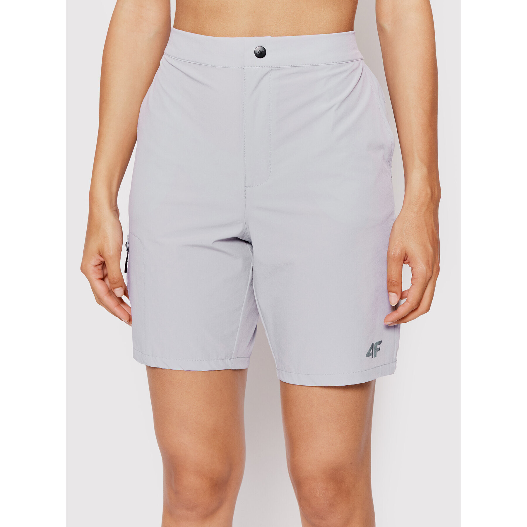 4F Pantaloni scurți sport H4L22-SKDTR062 Gri Regular Fit - Pled.ro