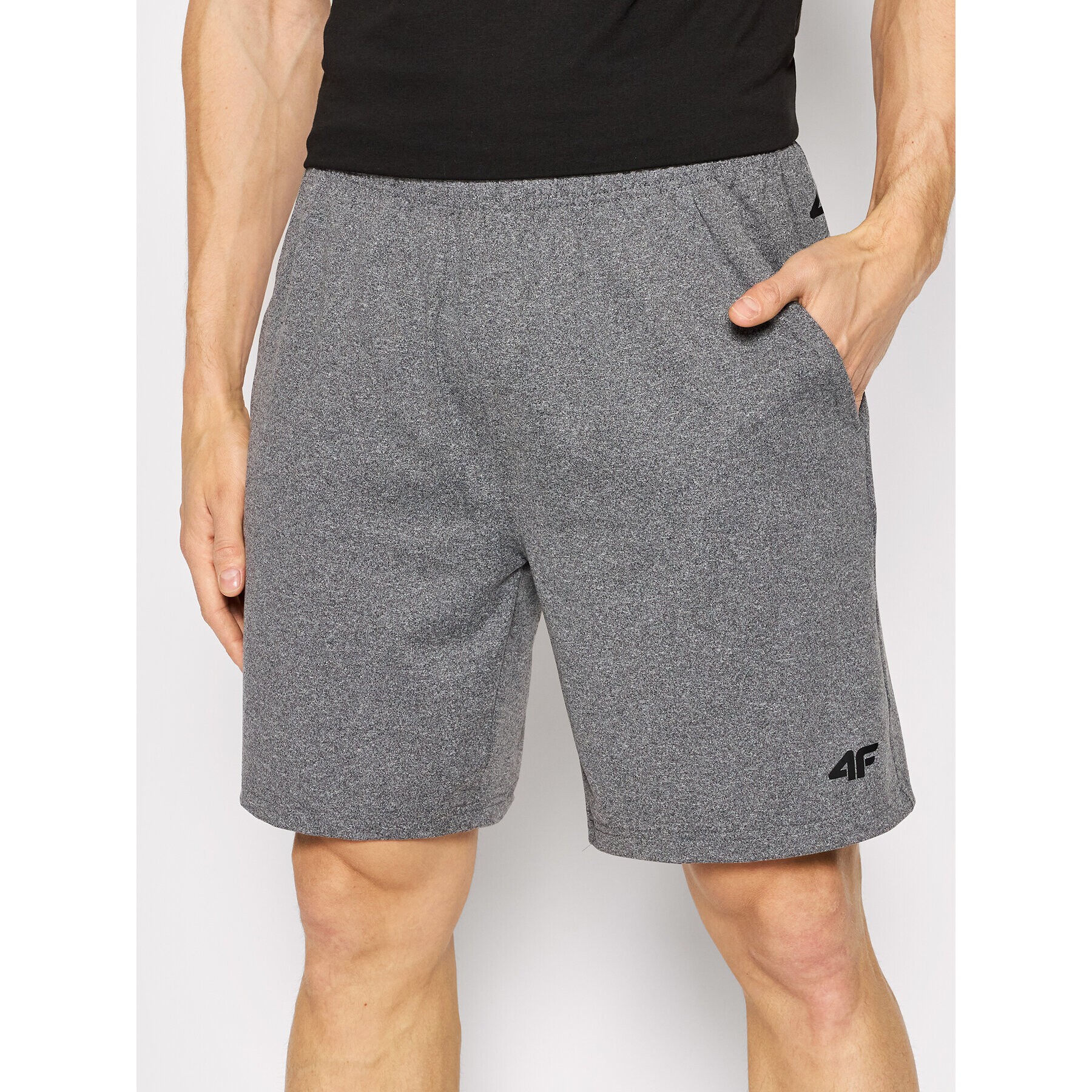 4F Pantaloni scurți sport H4L22-SKMF350 Gri Regular Fit - Pled.ro