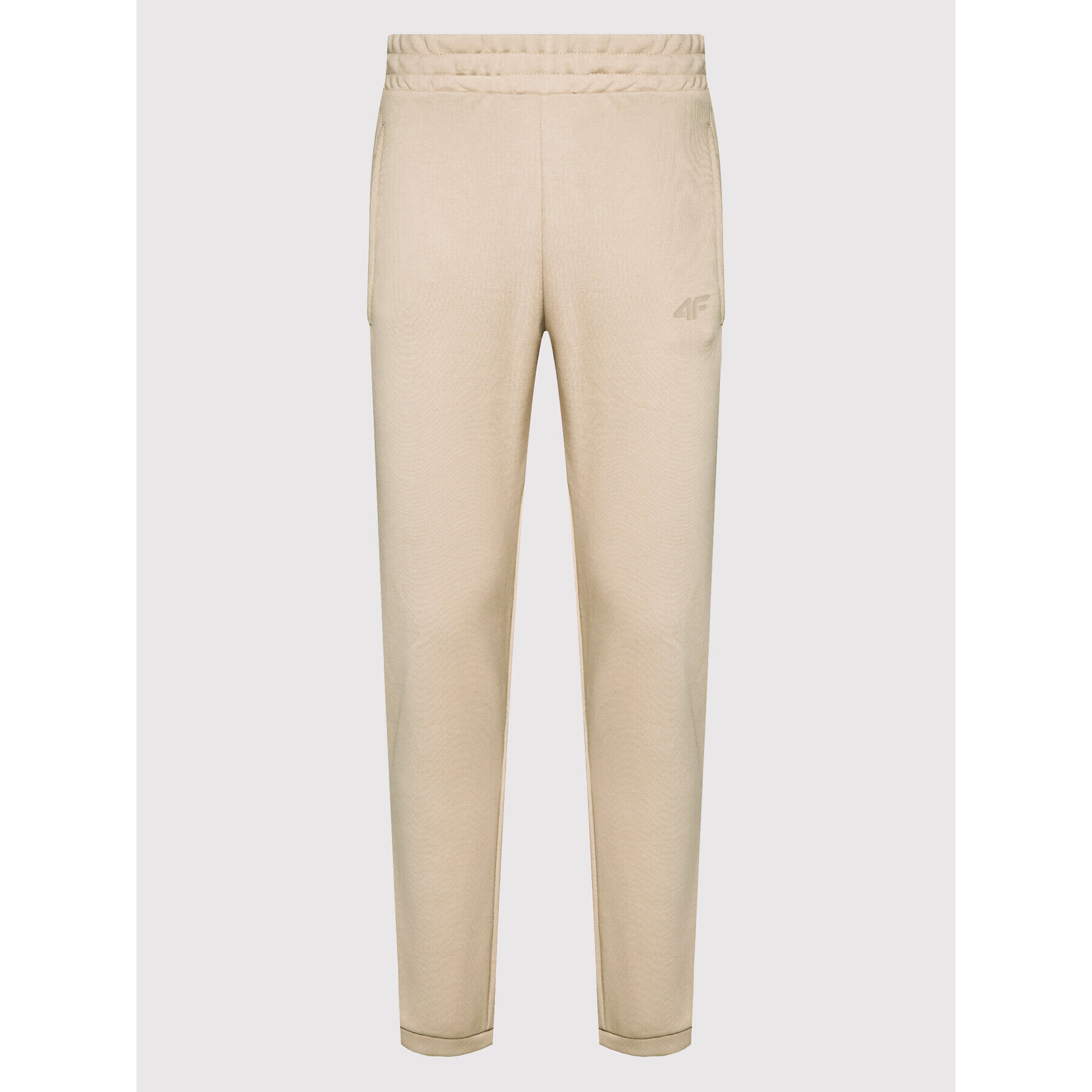 4F Pantaloni trening H4L22-SPMD014 Bej Regular Fit - Pled.ro