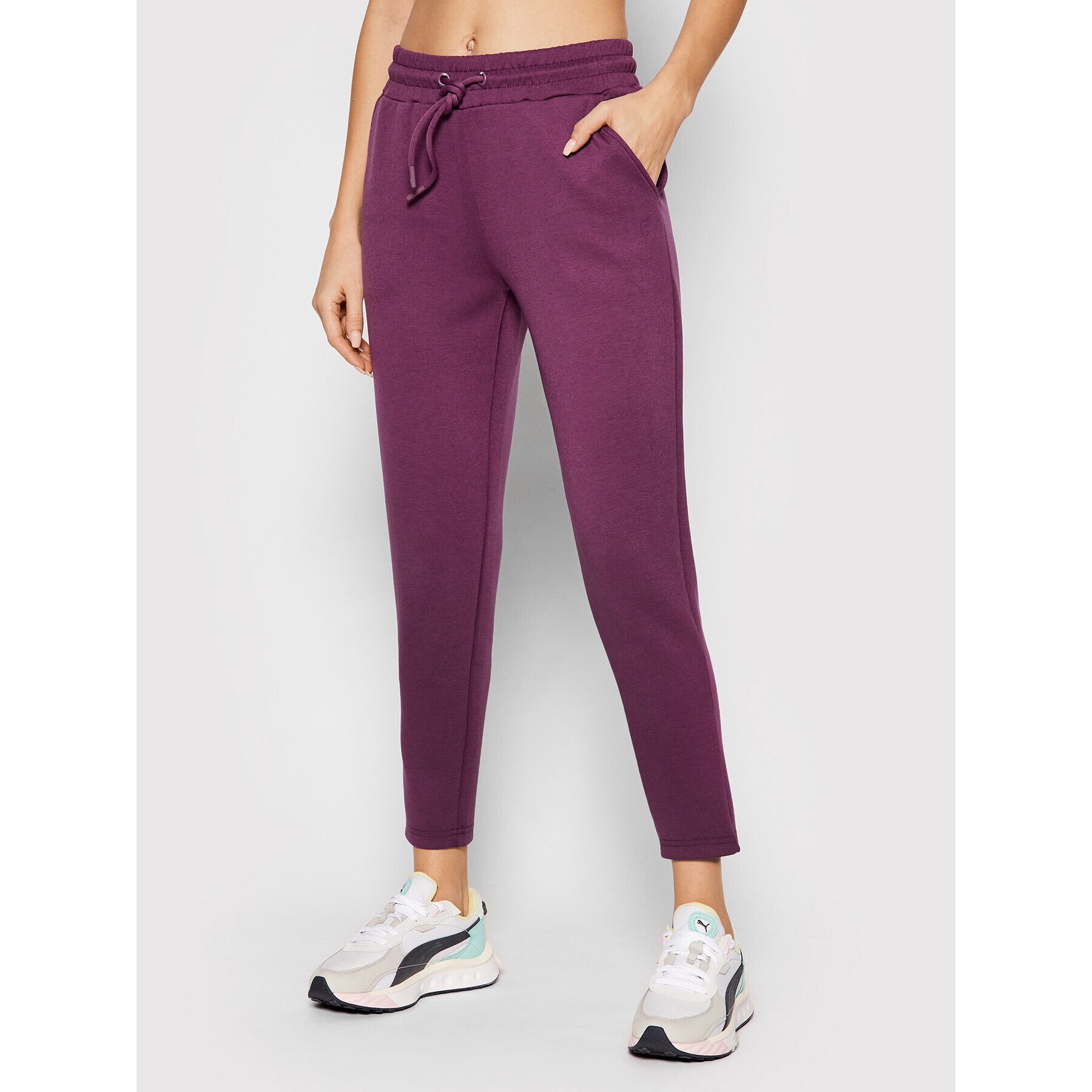 4F Pantaloni trening H4Z21-SPDD019 Violet Slim Fit - Pled.ro