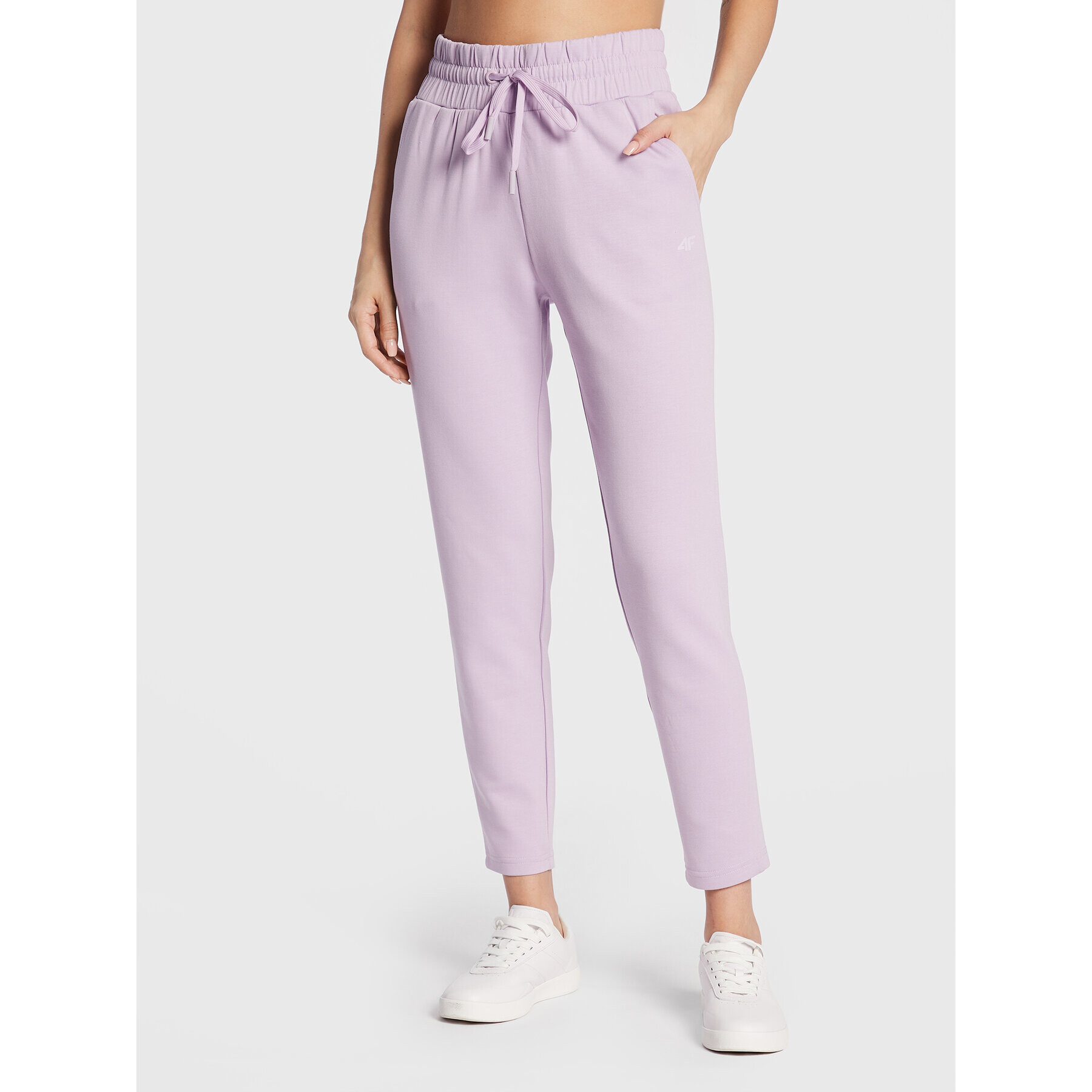 4F Pantaloni trening H4Z22-SPDD013 Violet Regular Fit - Pled.ro