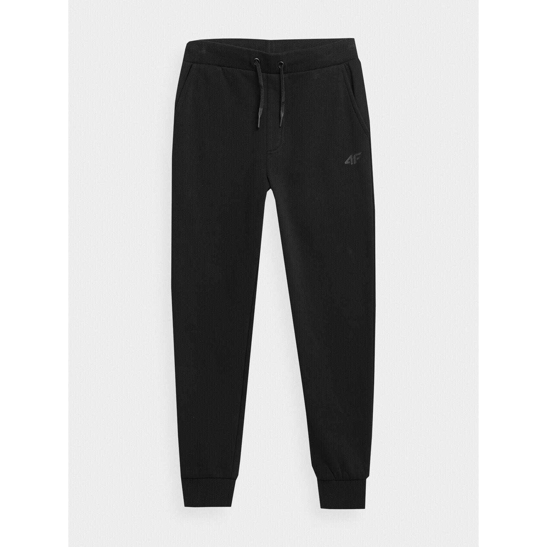 4F Pantaloni trening JAW23TTROM411 Negru Regular Fit - Pled.ro