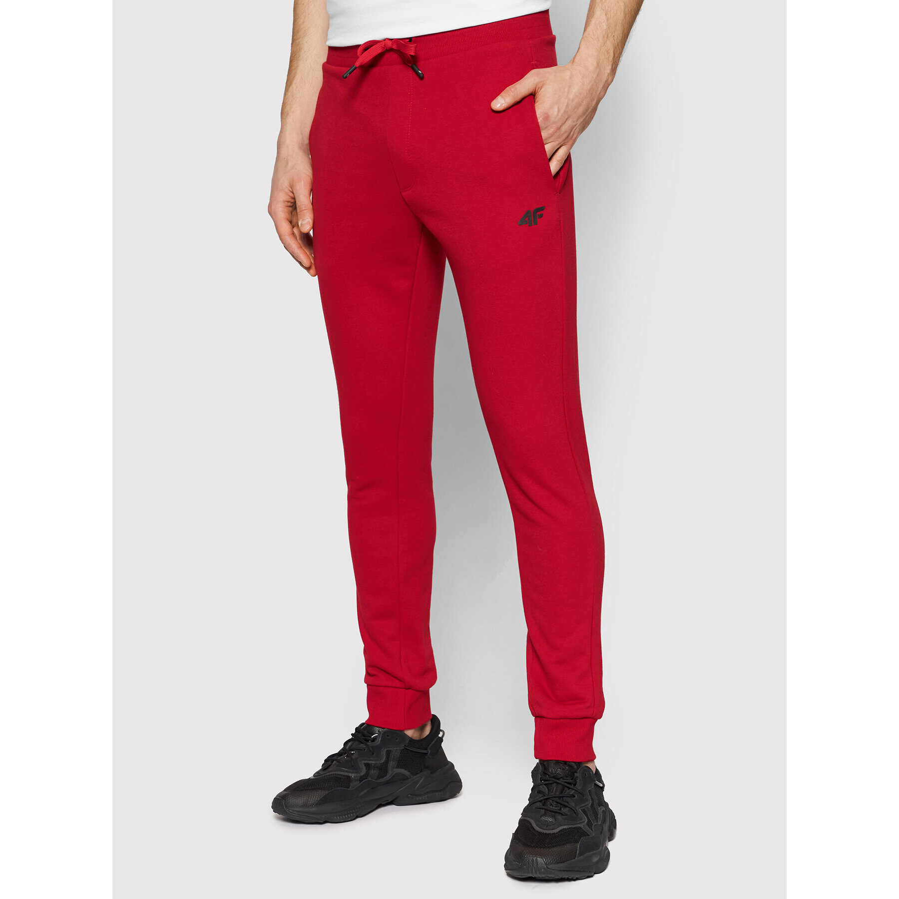 4F Pantaloni trening NOSH4-SPMD350 Roșu Regular Fit - Pled.ro