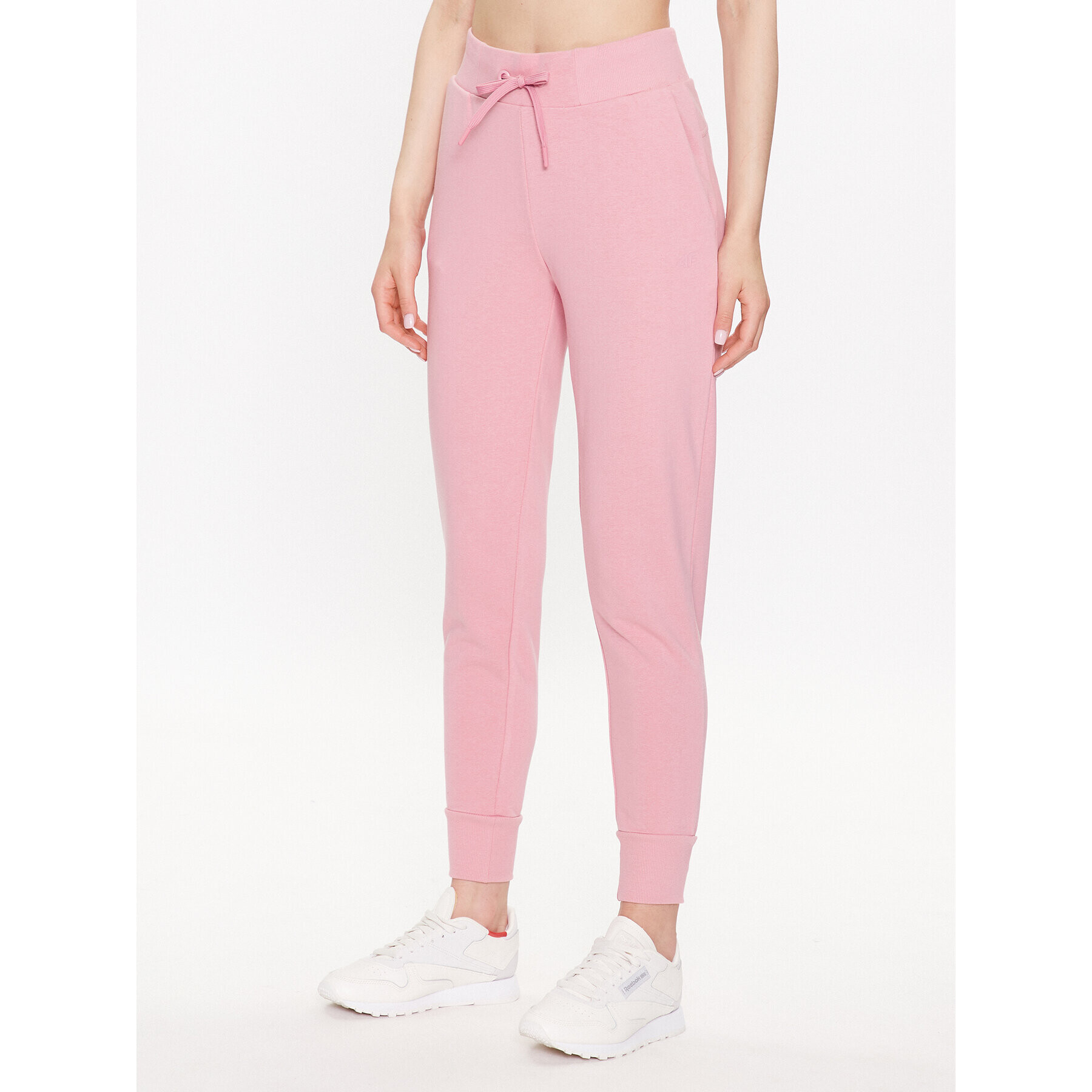 4F Pantaloni trening SS23TTROF229 Roz Regular Fit - Pled.ro