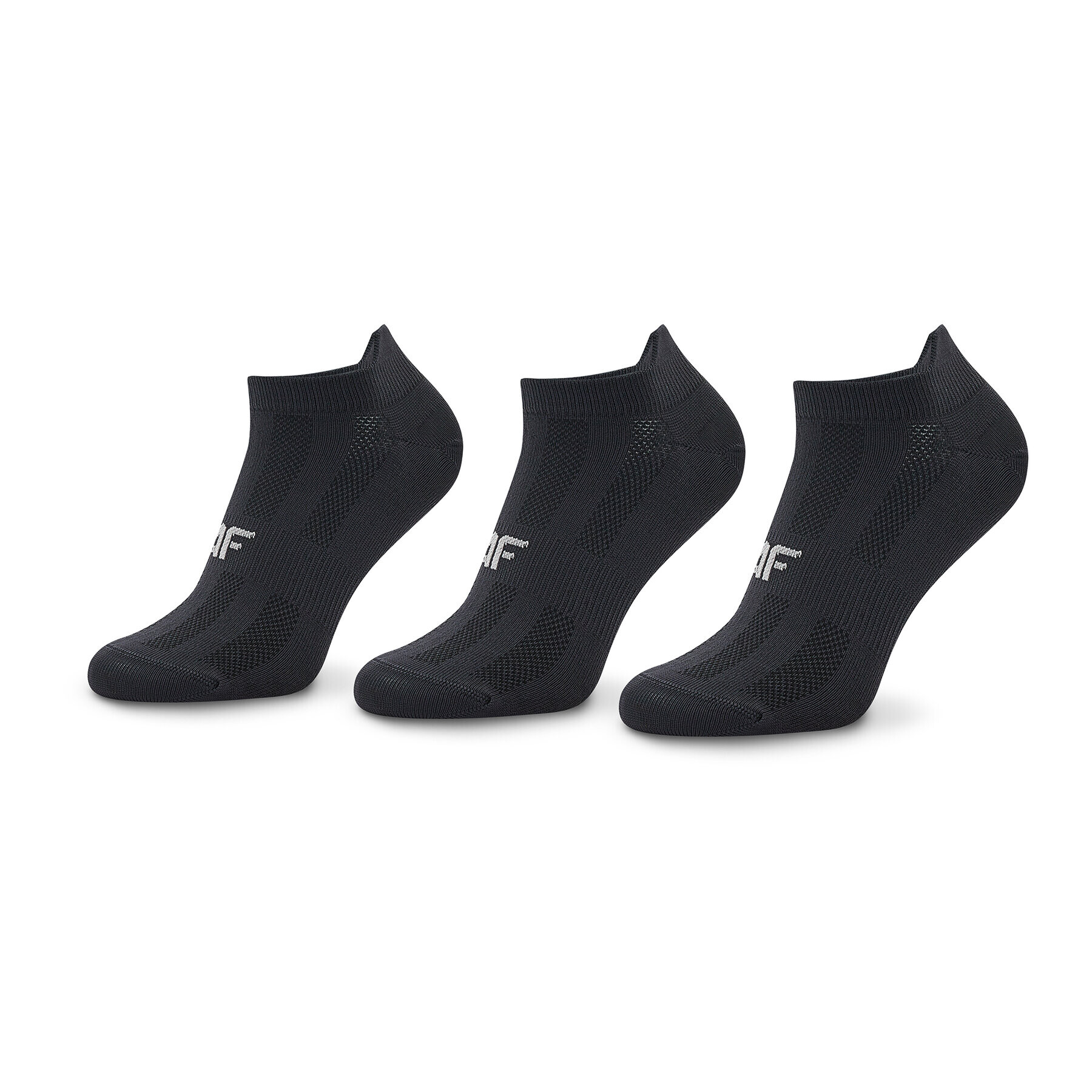 4F Set de 3 perechi de șosete joase unisex H4Z22-SOD001 Negru - Pled.ro