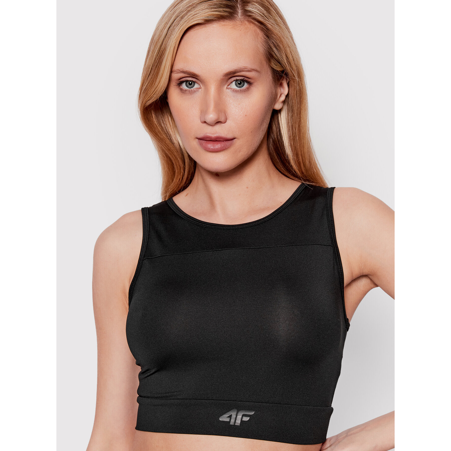 4F Top H4L22-TSDF015 Negru Slim Fit - Pled.ro