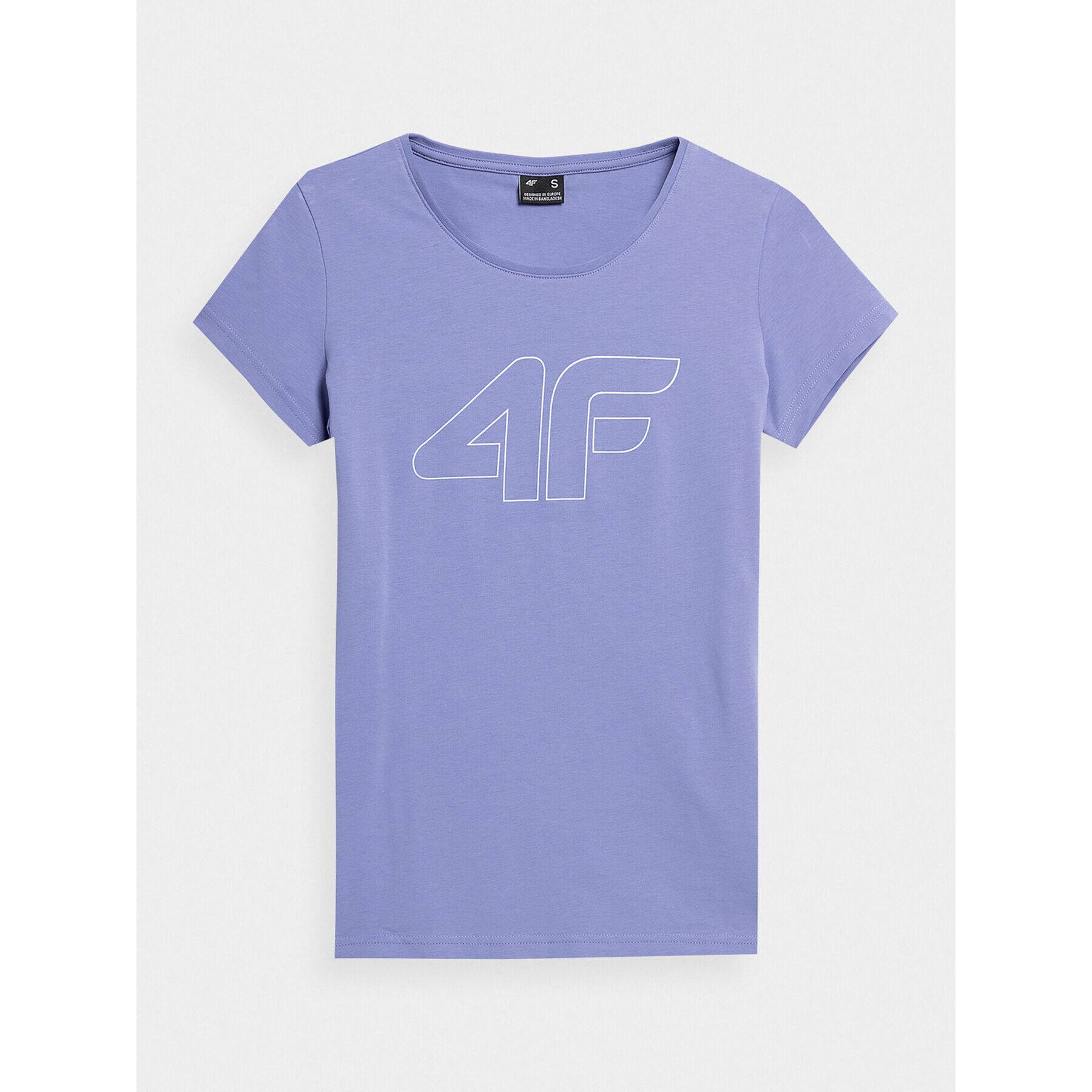 4F Tricou AW23TTSHF0907 Violet Slim Fit - Pled.ro