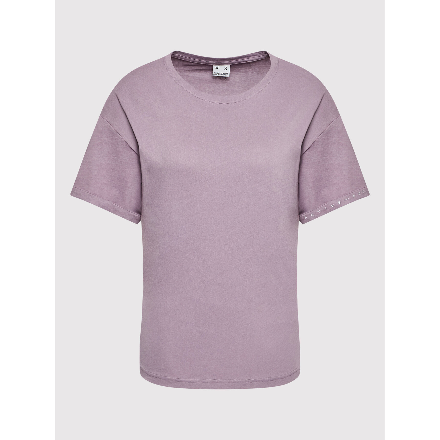 4F Tricou H4L22-TSD011 Violet Regular Fit - Pled.ro