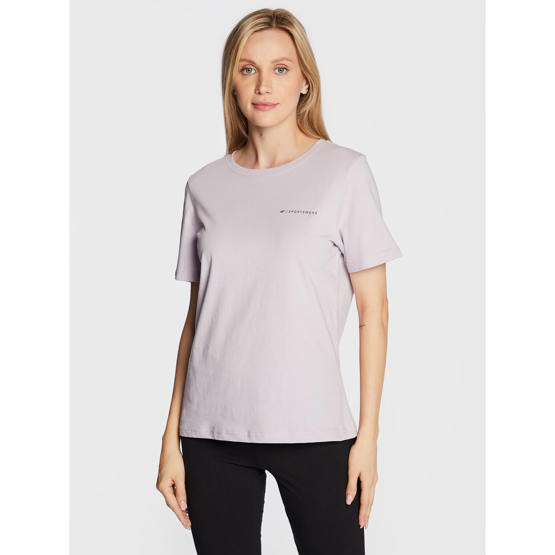 4F Tricou H4Z22-TSD025 Violet Regular Fit - Pled.ro