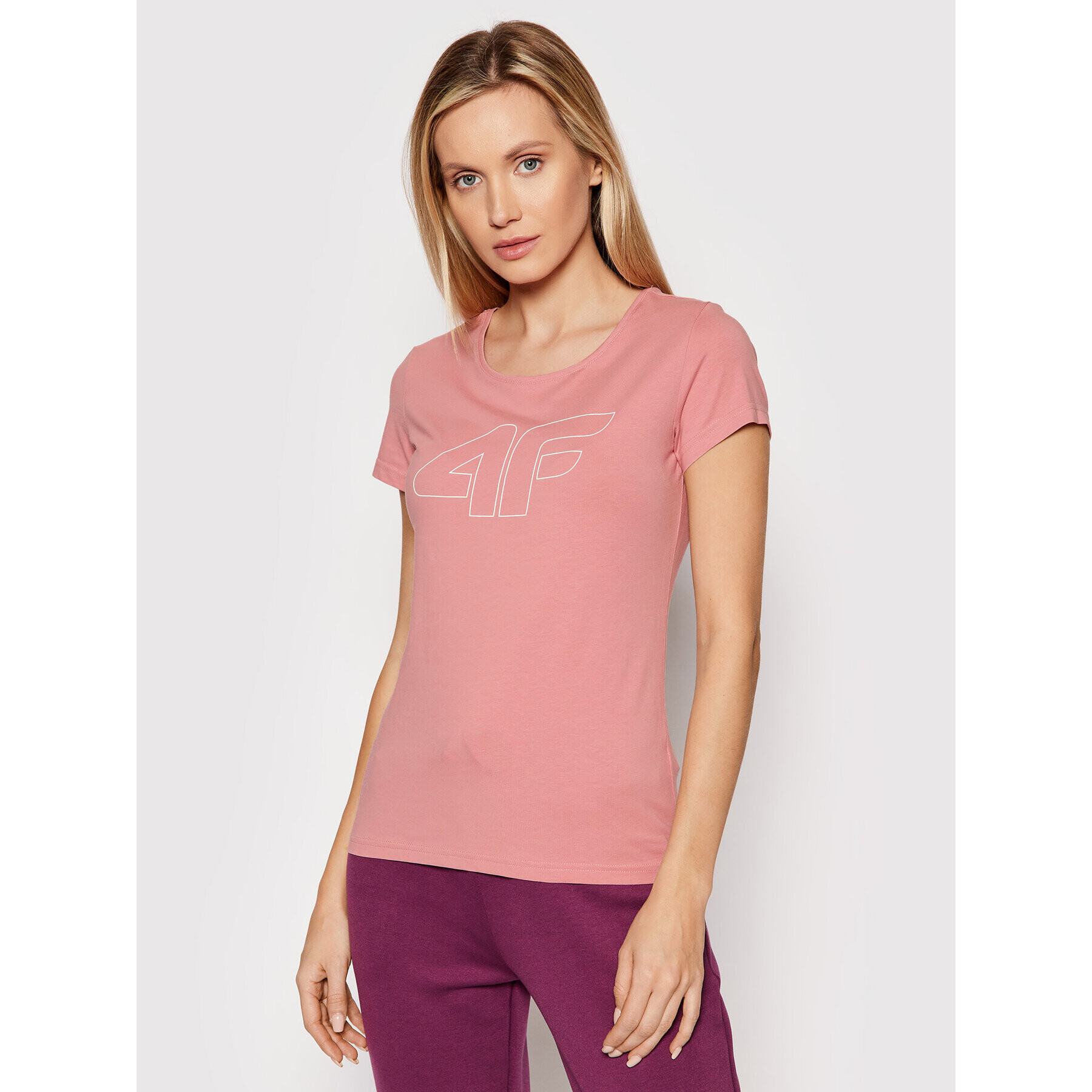 4F Tricou NOSH4-TSD353 Roz Regular Fit - Pled.ro