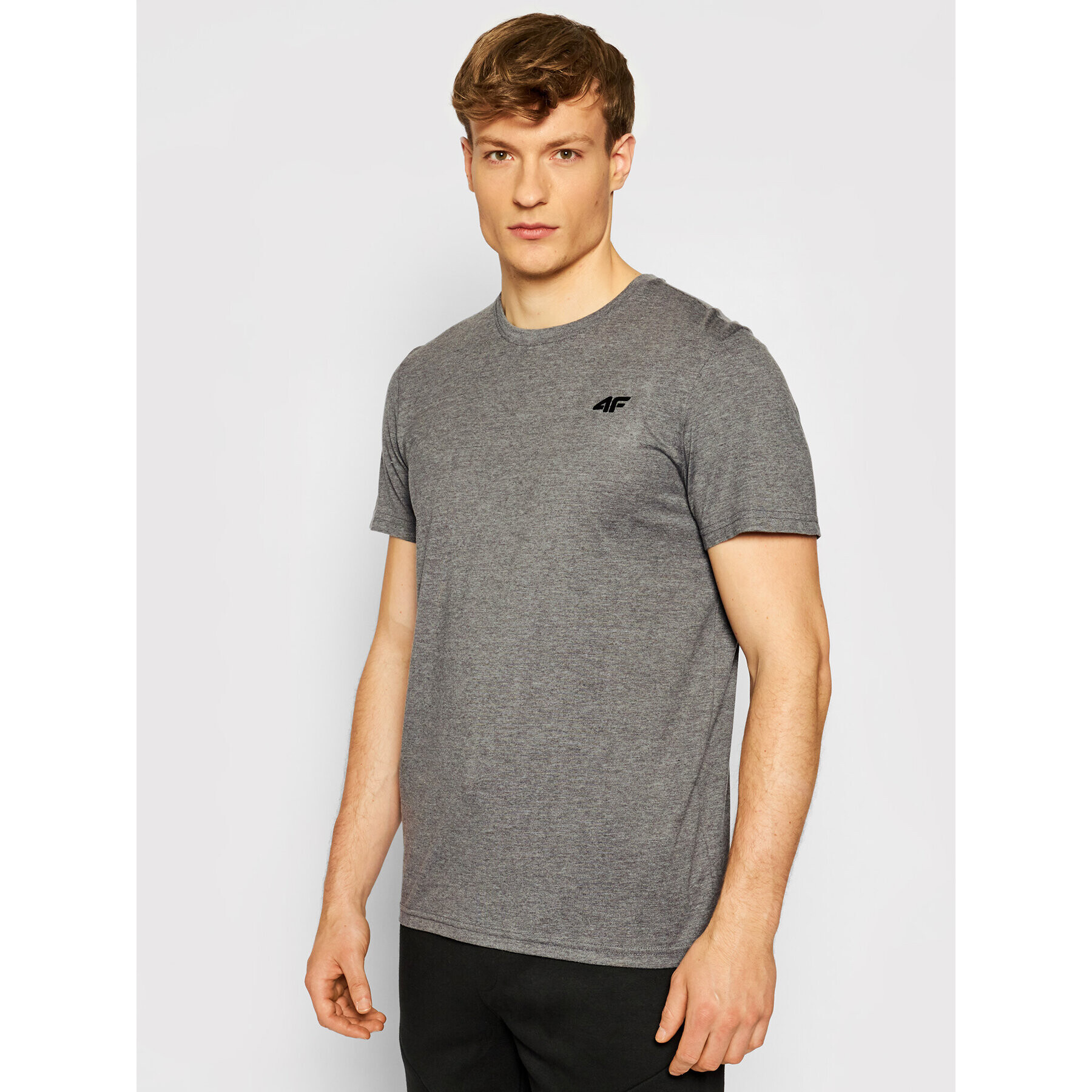 4F Tricou NOSH4-TSM003 Gri Regular Fit - Pled.ro