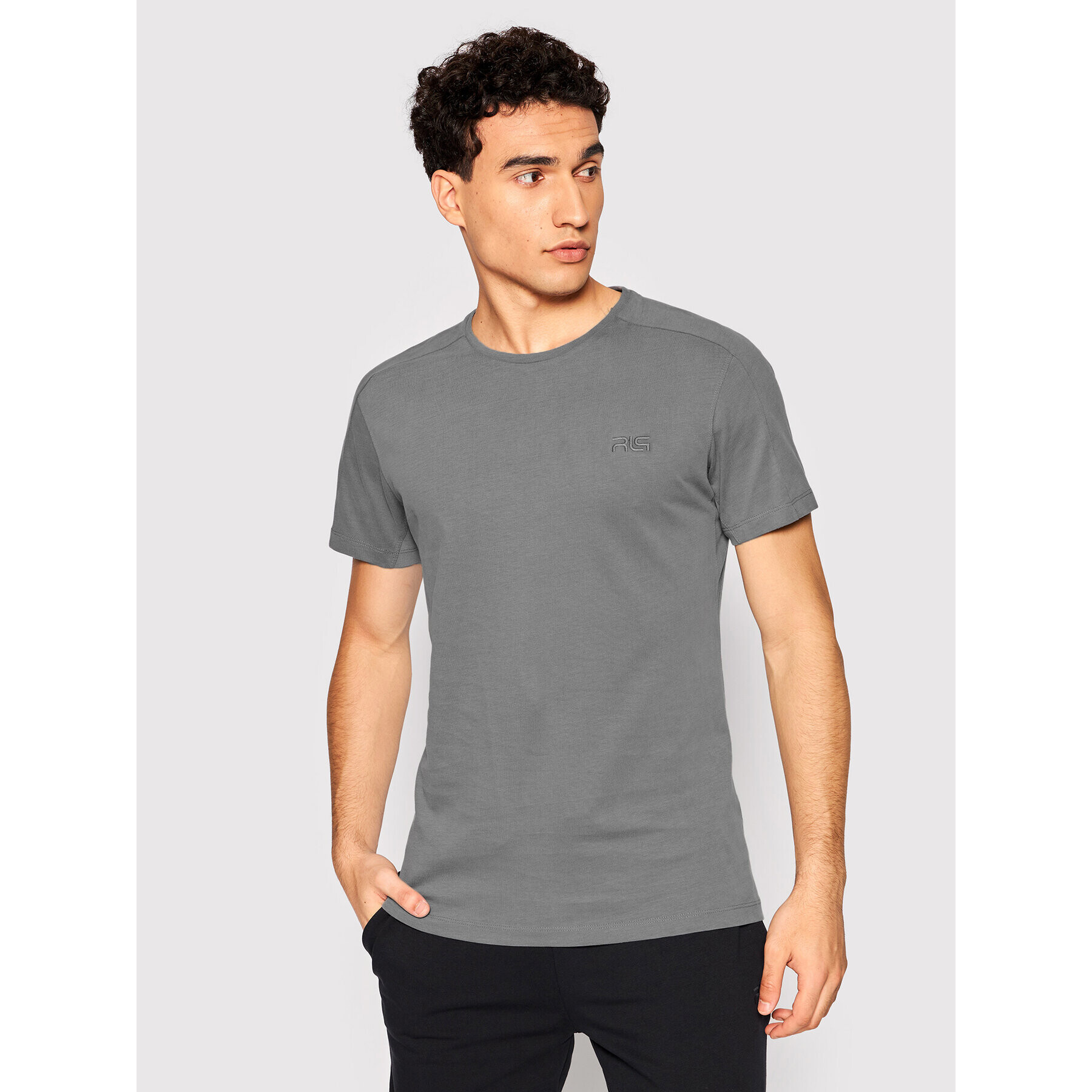 4F Tricou R4L21-TSM901 Gri Regular Fit - Pled.ro