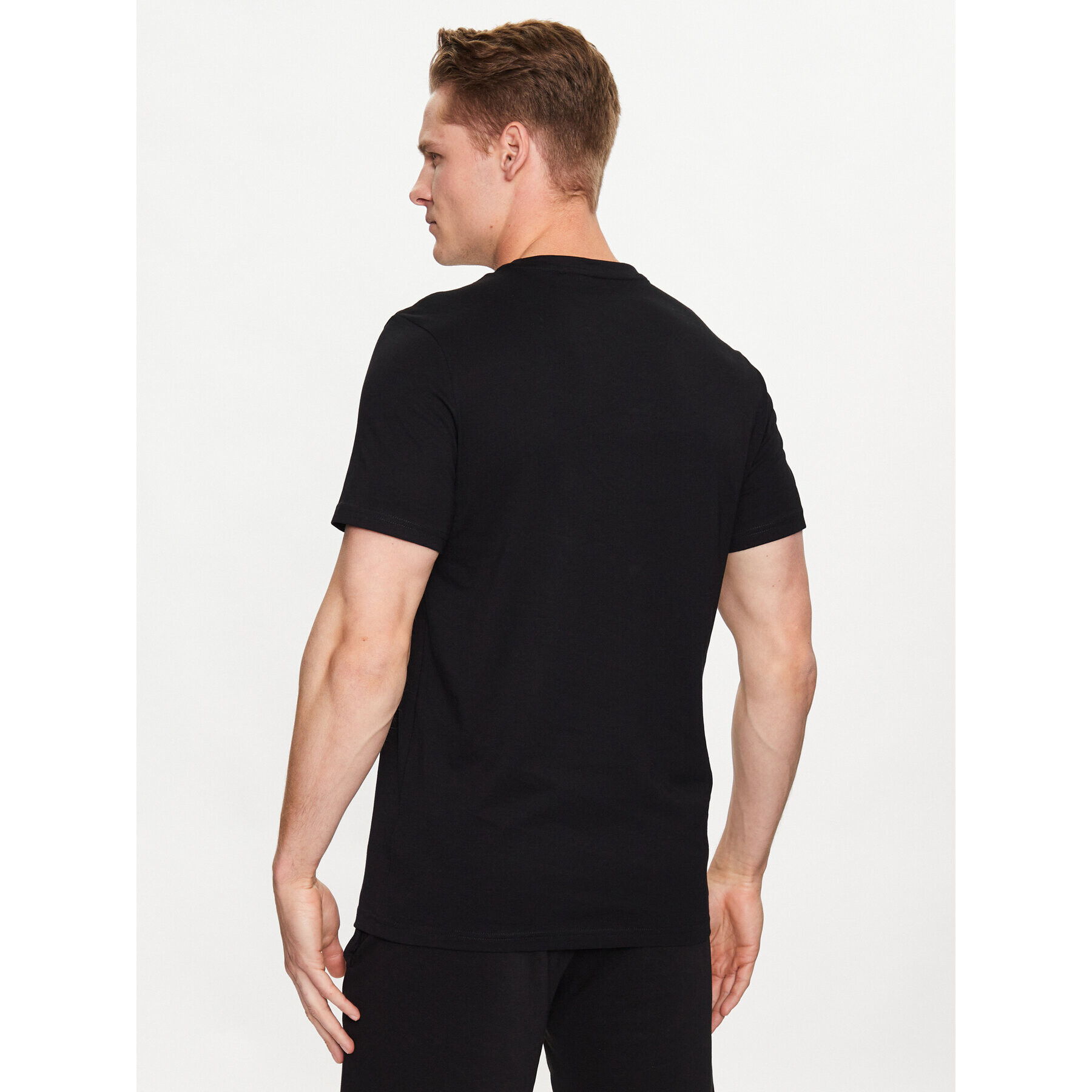 4F Tricou SS23TTSHM539 Negru Regular Fit - Pled.ro