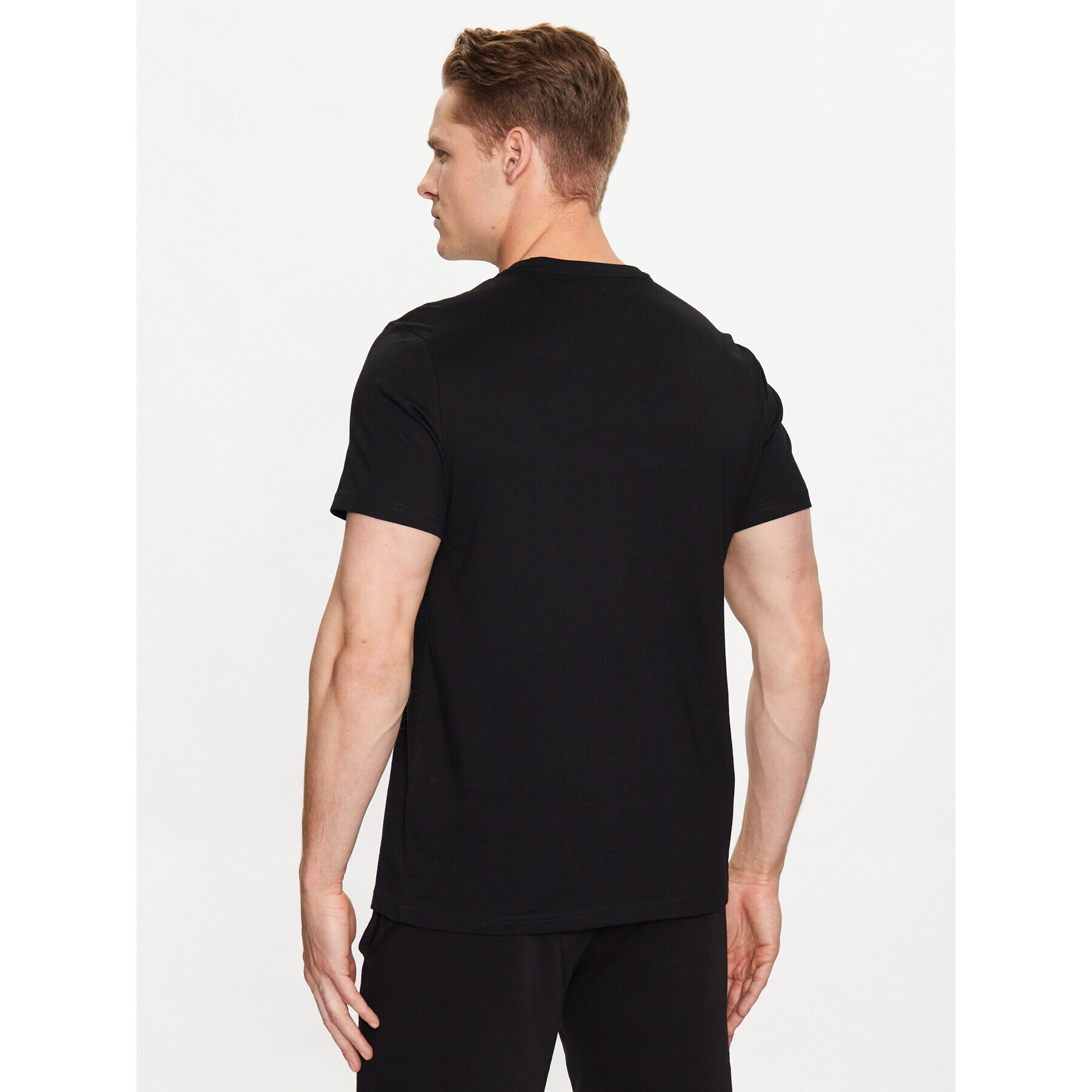 4F Tricou SS23TTSHM539 Negru Regular Fit - Pled.ro