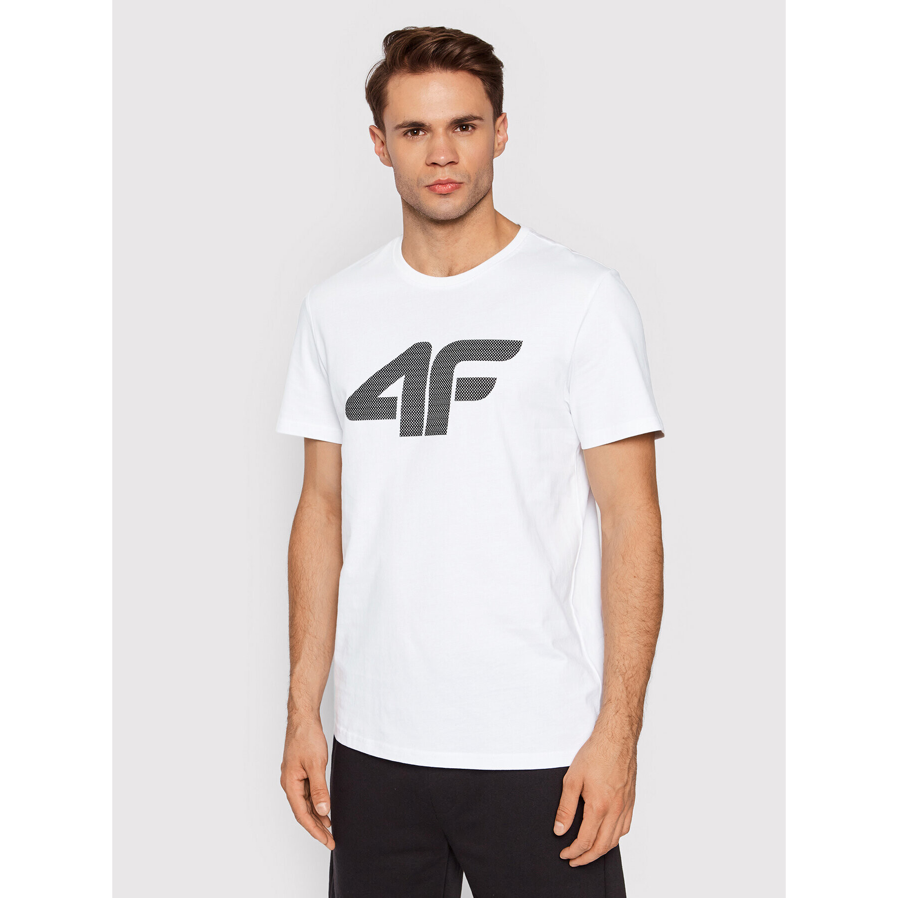 4F Tricou NOSH4-TSM353 Alb Regular Fit - Pled.ro