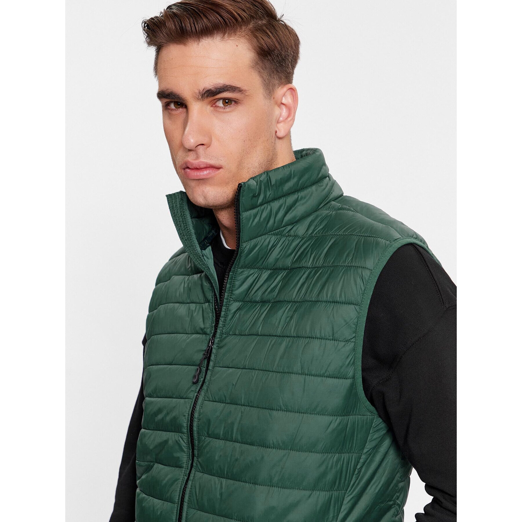 4F Vestă AW23TVESM062 Verde Regular Fit - Pled.ro