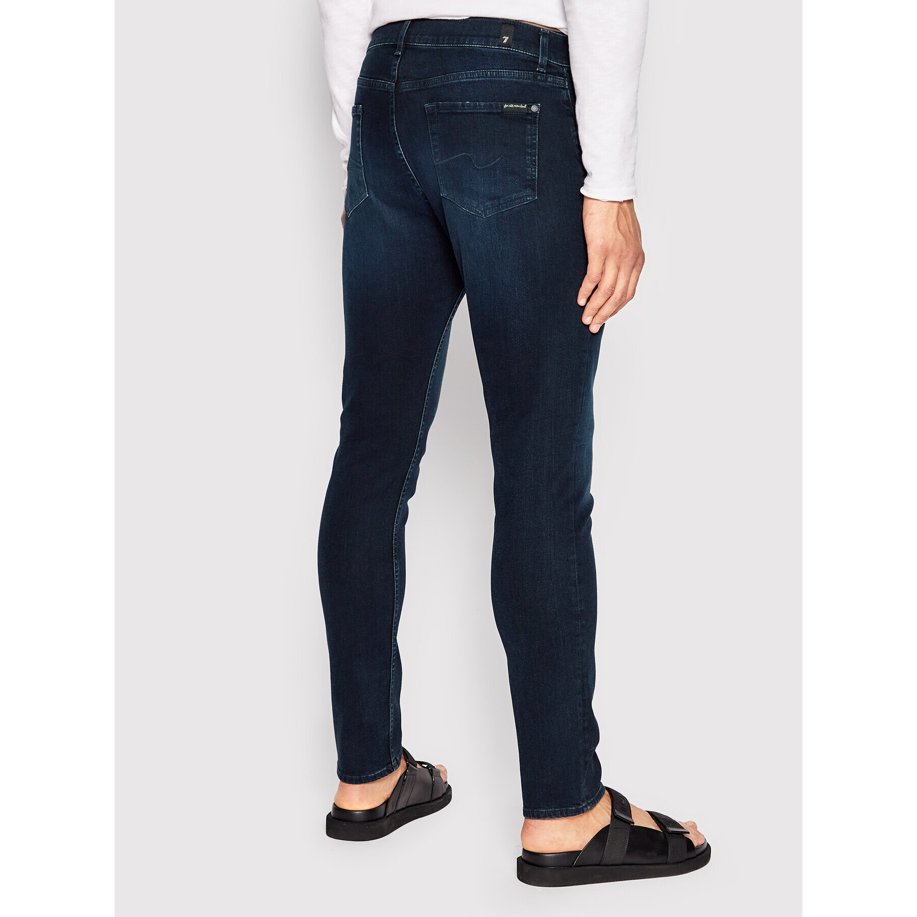 7 For All Mankind Blugi Luxe Performance Eco JSMXR460LL Bleumarin Slim Fit - Pled.ro