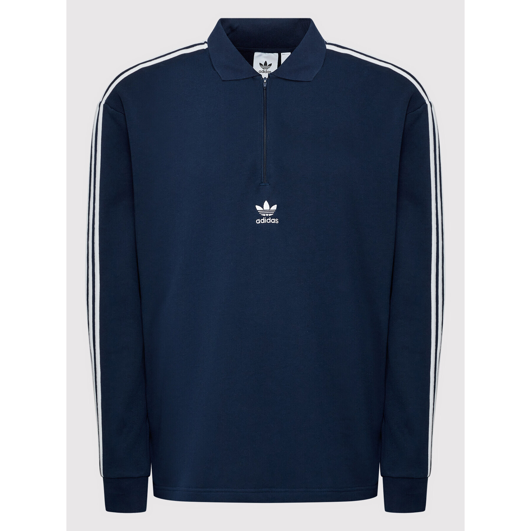 adidas Bluză adicolor 3-Stripes HK7424 Bleumarin Loose Fit - Pled.ro