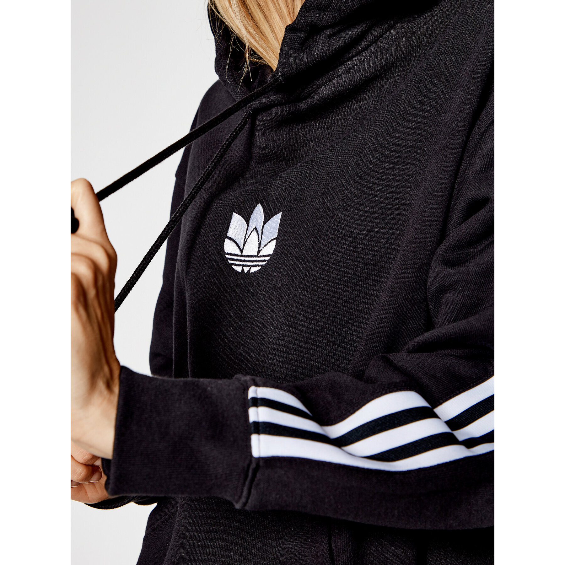 adidas Bluză adicolor 3D Trefoil GN2931 Negru Oversize - Pled.ro