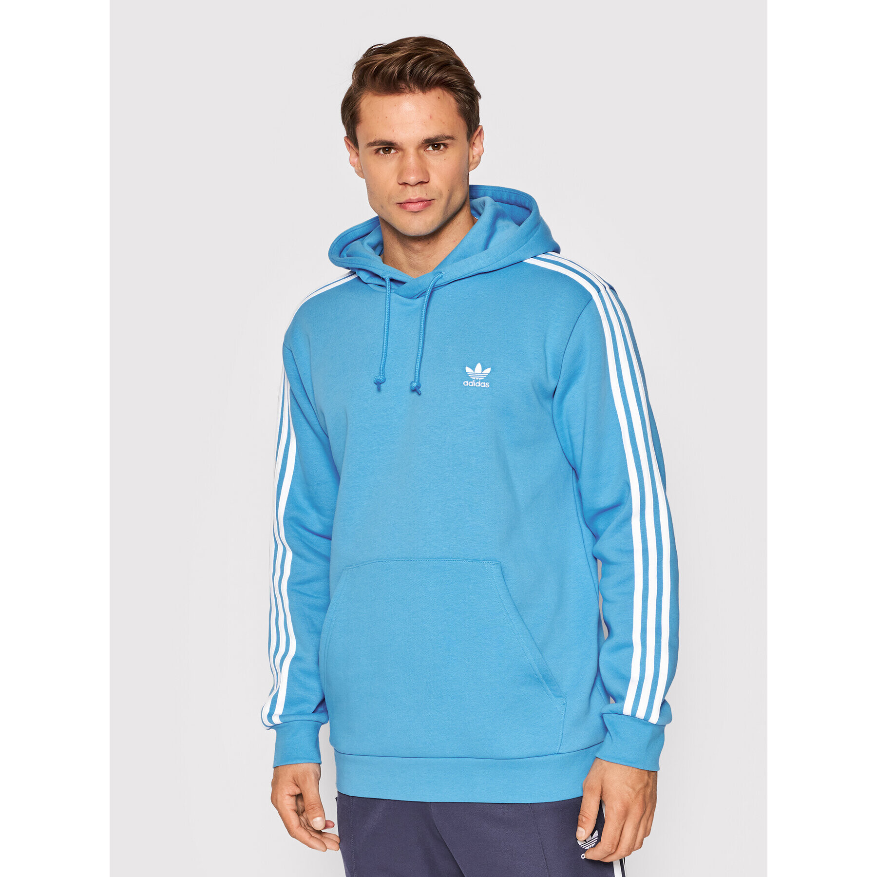 adidas Bluză adicolor Classic 3-Stripes HE9476 Albastru Regular Fit - Pled.ro