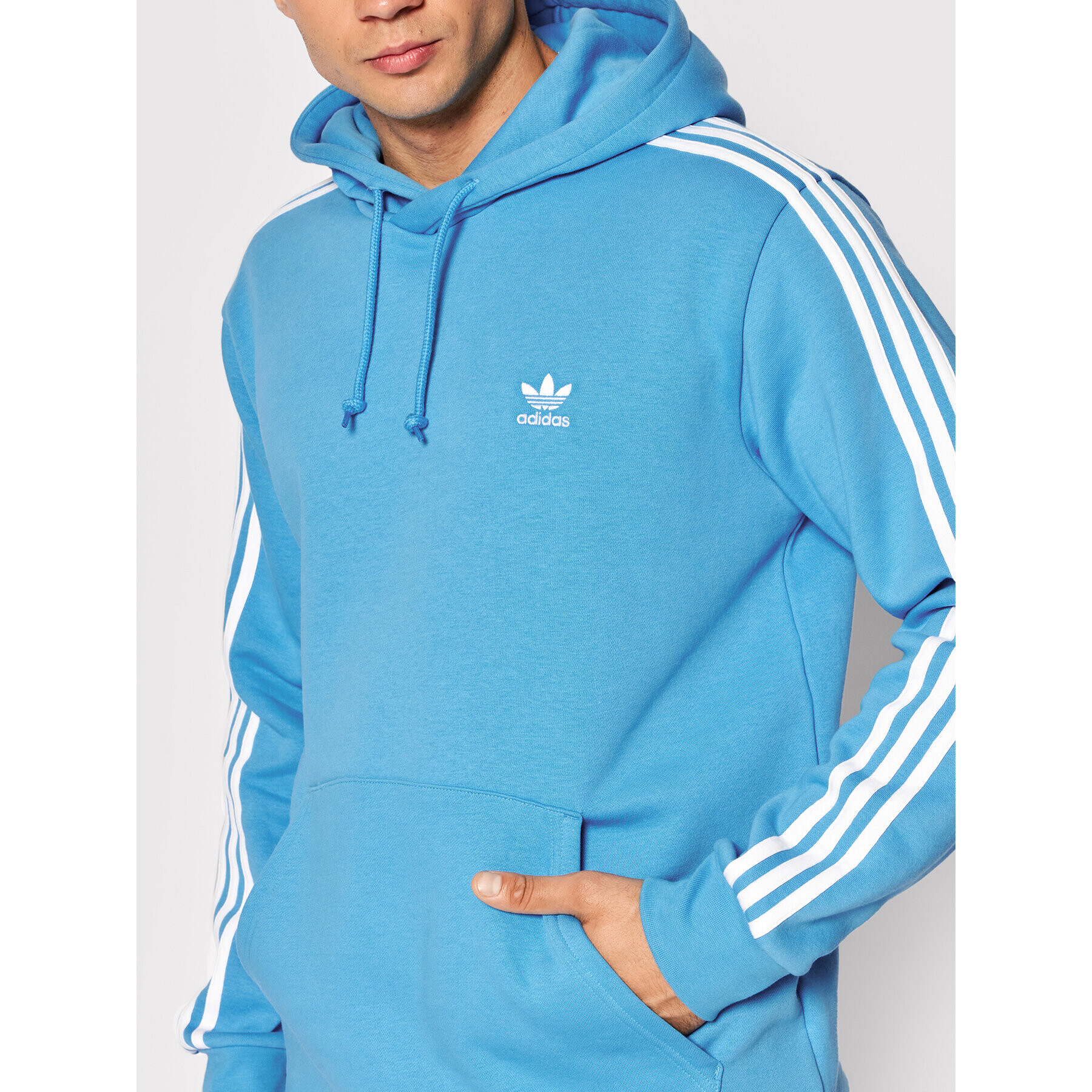 adidas Bluză adicolor Classic 3-Stripes HE9476 Albastru Regular Fit - Pled.ro