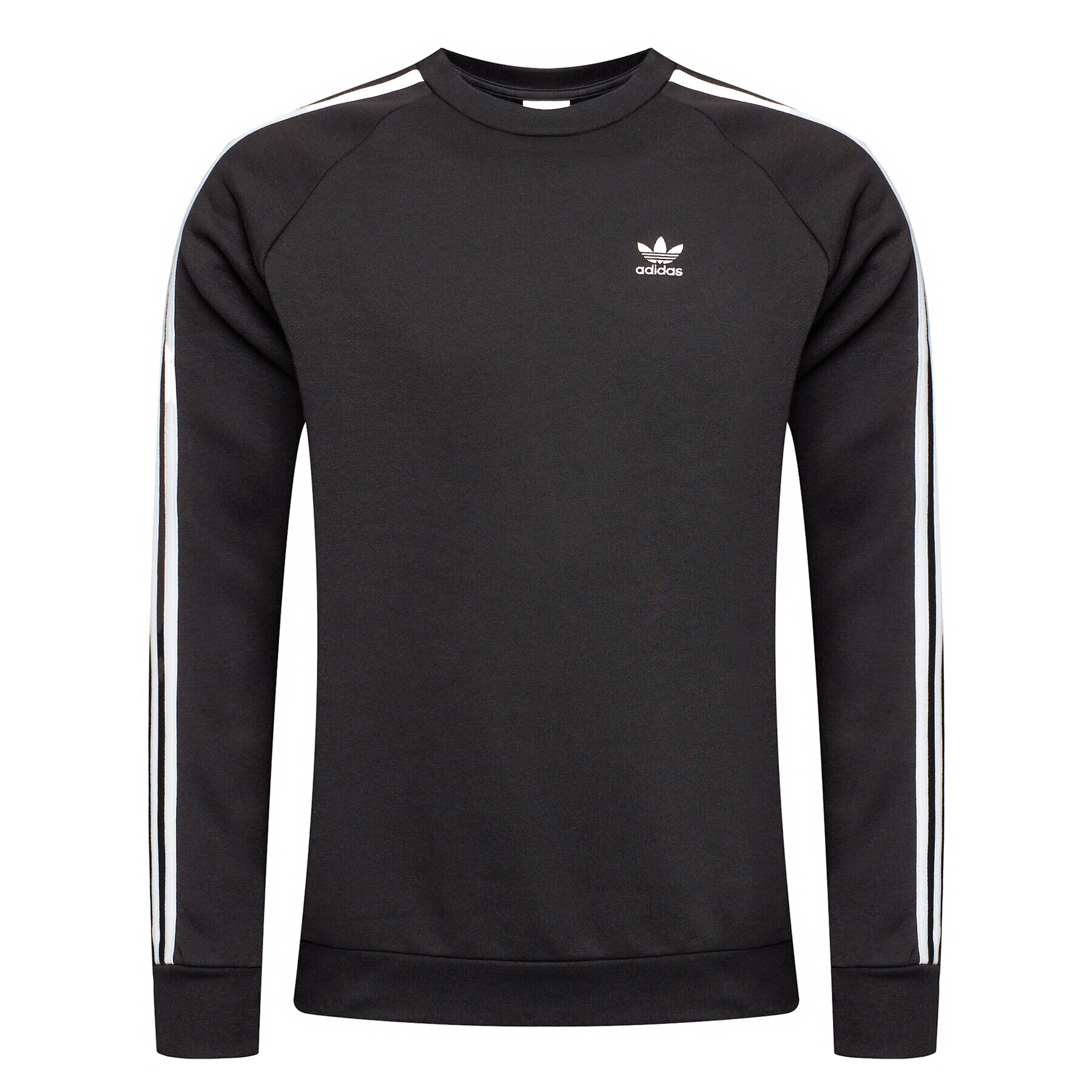 adidas Bluză adicolor Classics 3-Stripes Crew GN3487 Negru Regular Fit - Pled.ro