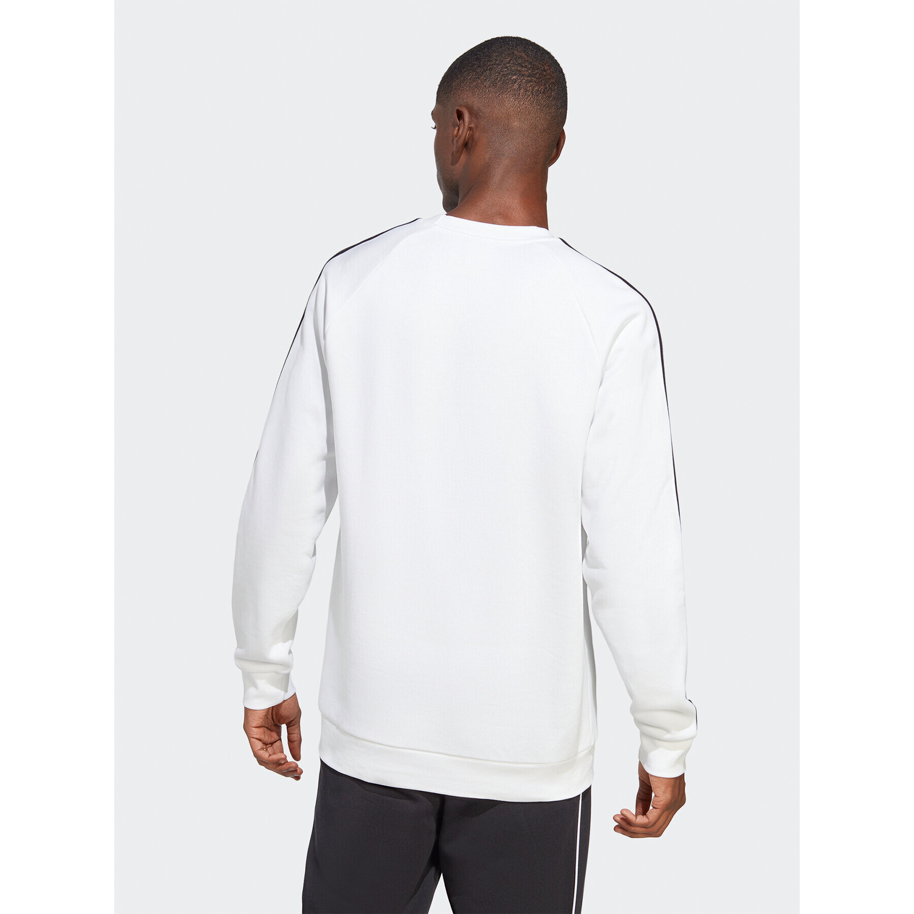 adidas Bluză Adicolor Classics 3-Stripes Crew Sweatshirt IA4862 Alb Regular Fit - Pled.ro