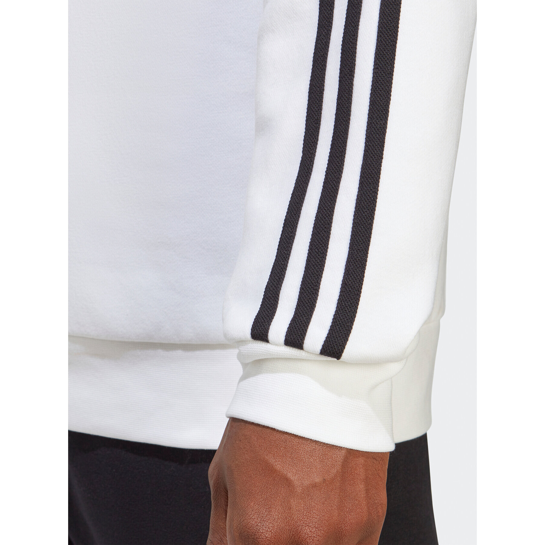 adidas Bluză Adicolor Classics 3-Stripes Crew Sweatshirt IA4862 Alb Regular Fit - Pled.ro