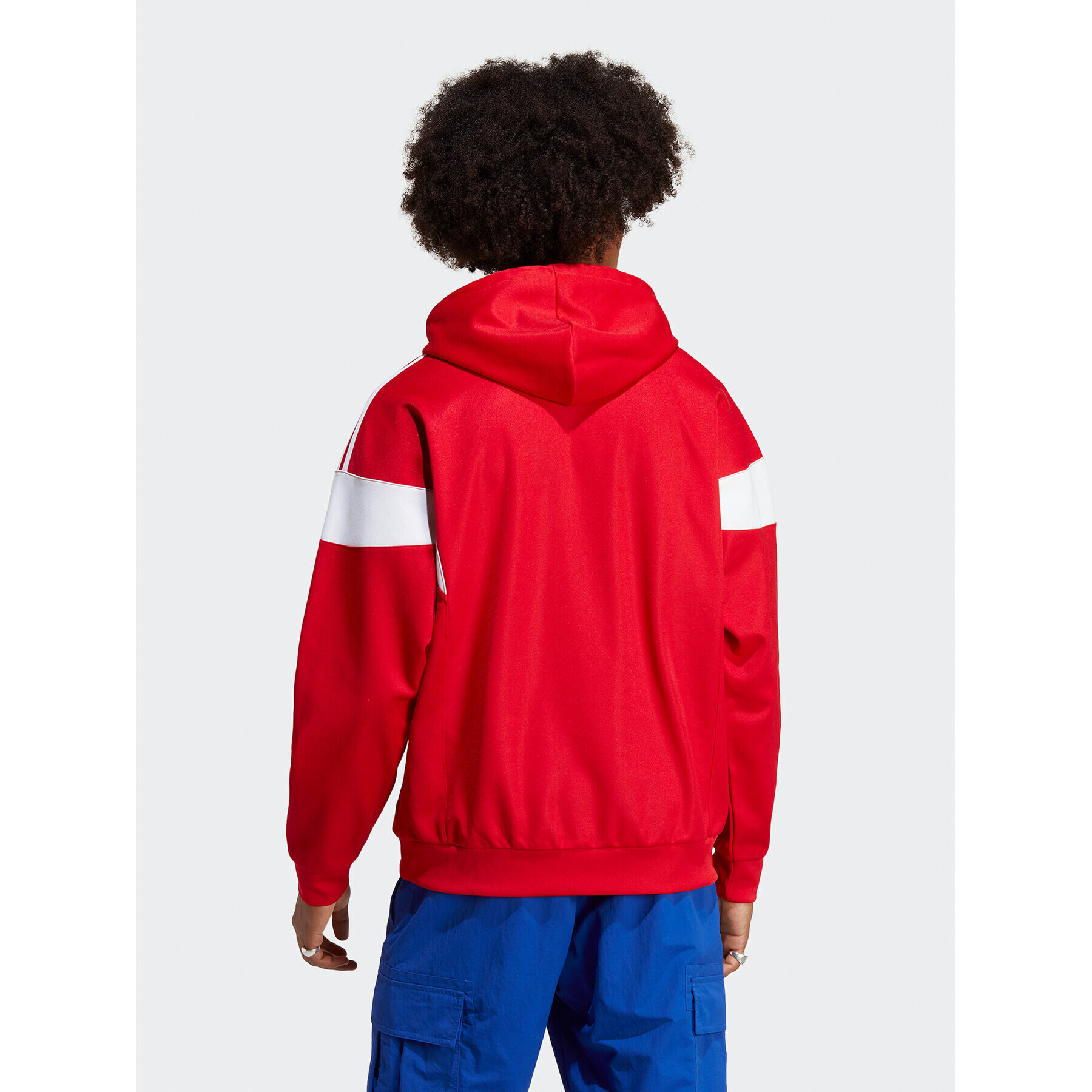 adidas Bluză Adicolor Classics Cut Line Hoodie IB9945 Roșu Loose Fit - Pled.ro