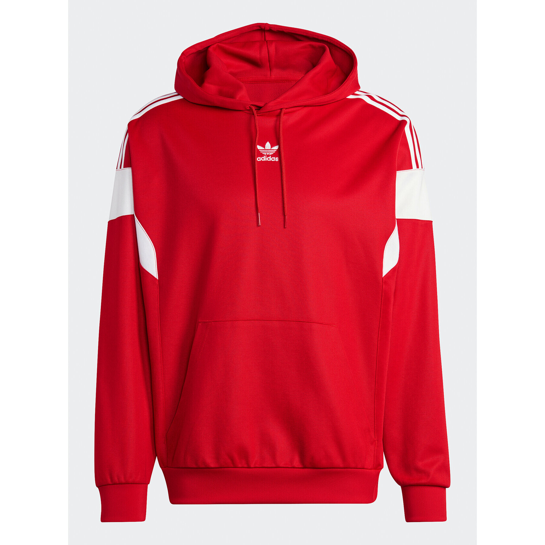 adidas Bluză Adicolor Classics Cut Line Hoodie IB9945 Roșu Loose Fit - Pled.ro