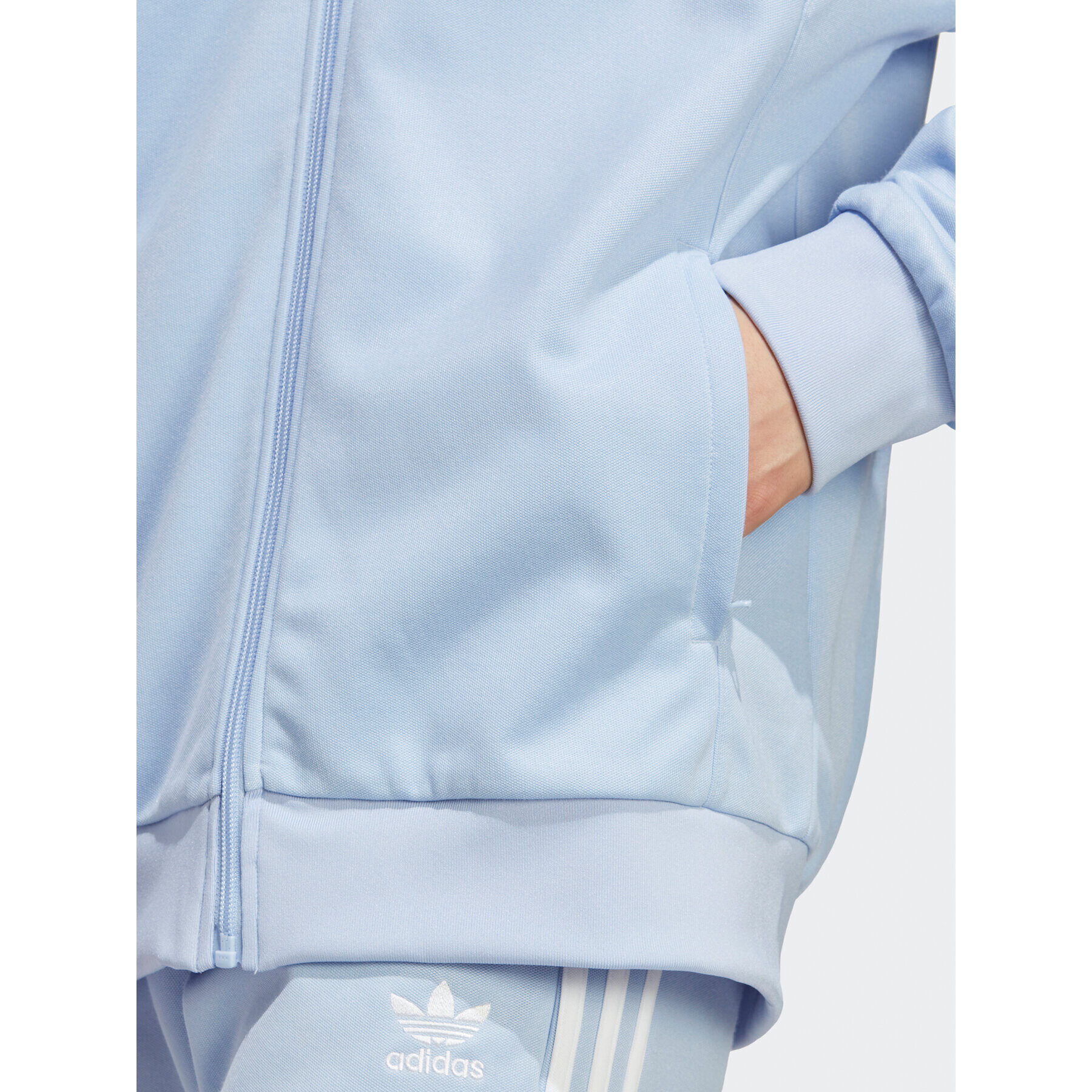 adidas Bluză Adicolor Classics Cut Line Track Top IB9949 Albastru Loose Fit - Pled.ro