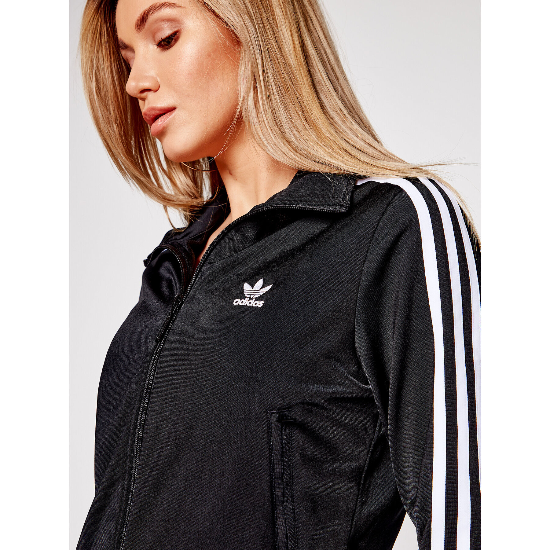 adidas Bluză adicolor Classics Firebird GN2817 Negru Regular Fit - Pled.ro