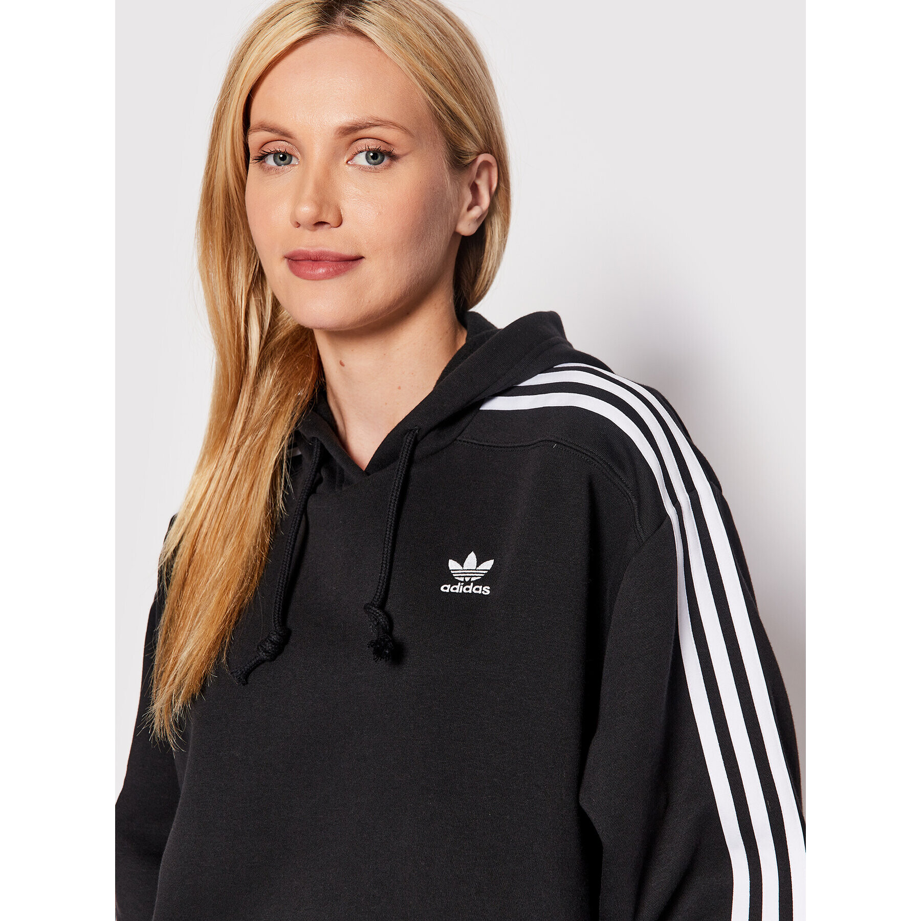 adidas Bluză adicolor Classics HC2016 Negru Relaxed Fit - Pled.ro