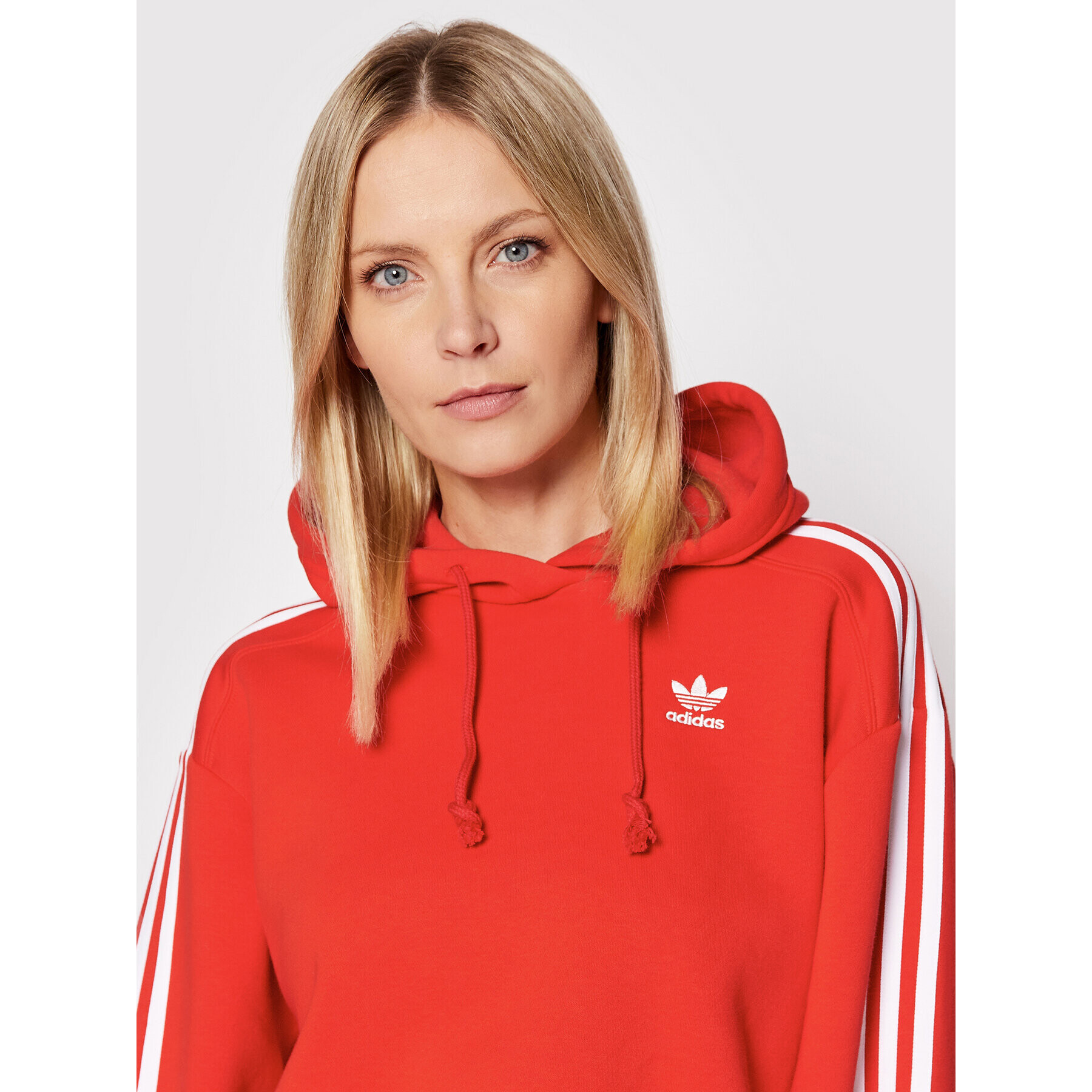 adidas Bluză adicolor Classics HC2017 Roșu Relaxed Fit - Pled.ro