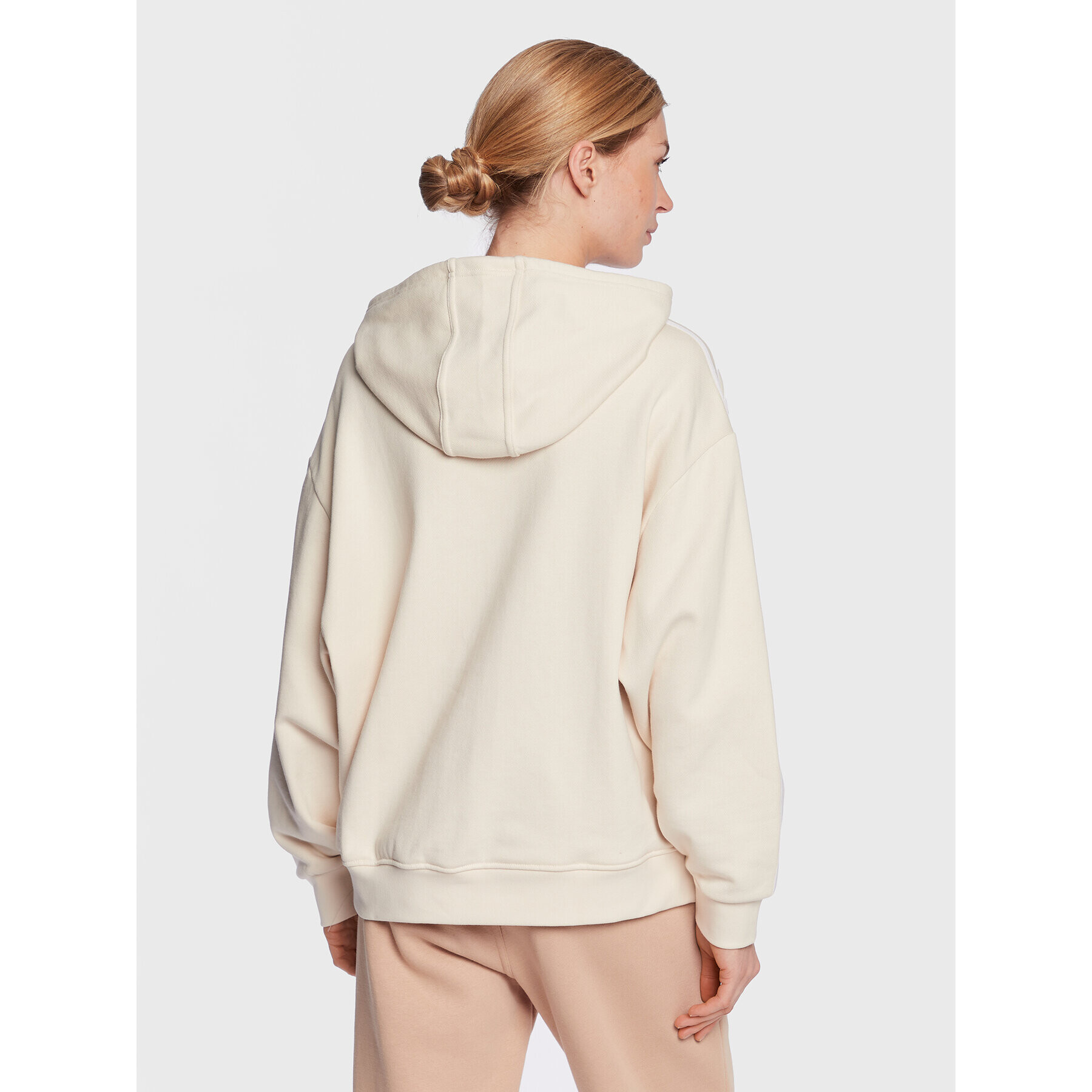 adidas Bluză Adicolor Classics Oversized Hoodie IB7453 Bej Relaxed Fit - Pled.ro