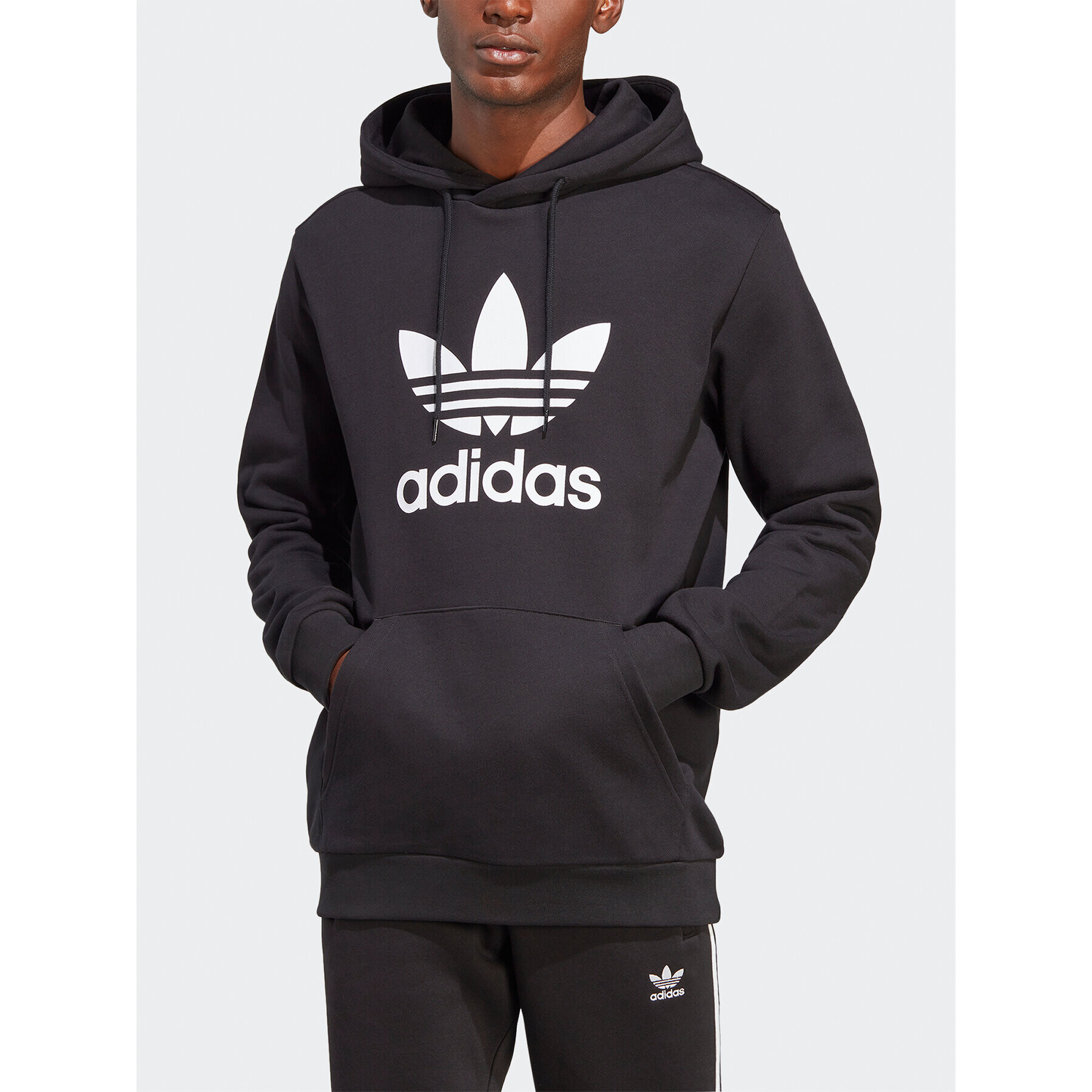 adidas Bluză adicolor Classics Trefoil IA4883 Negru Regular Fit - Pled.ro