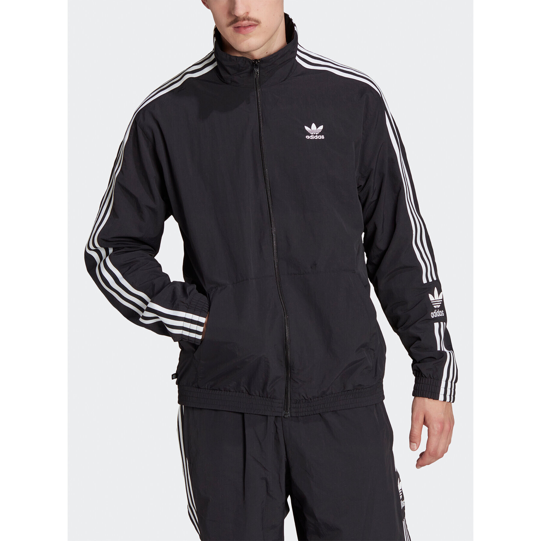 adidas Bluză Adicolor Classics Trefoil Track Top IA6359 Negru Regular Fit - Pled.ro