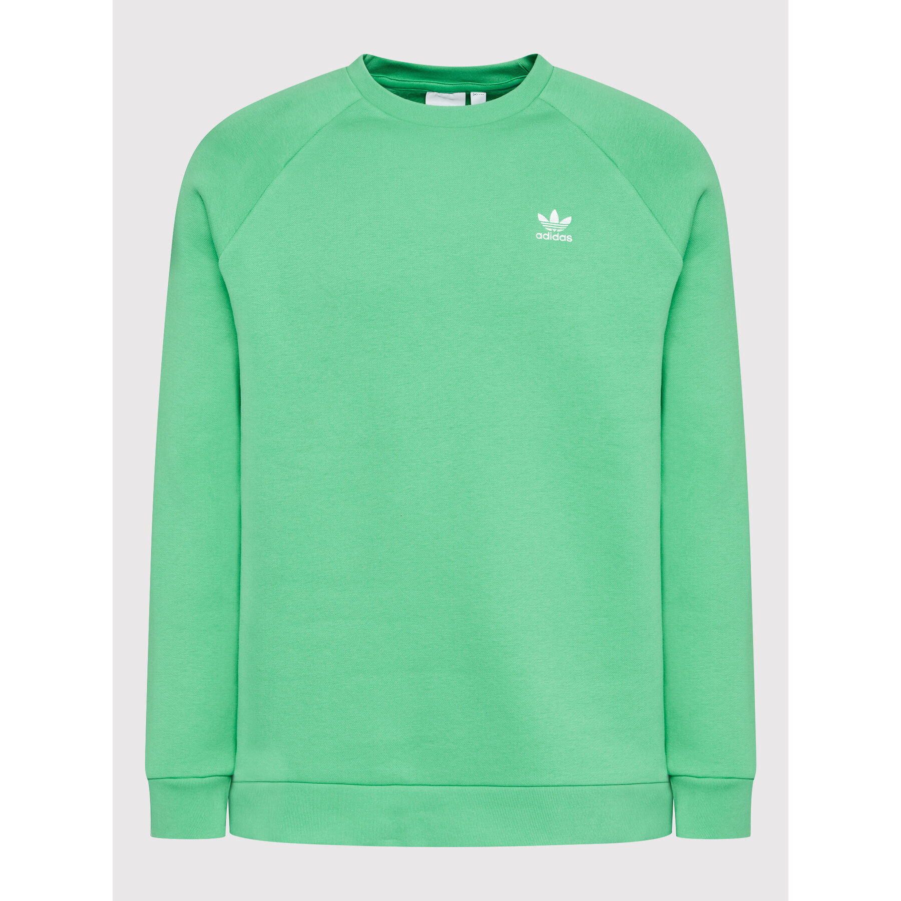 adidas Bluză adicolor Essentials Trefoil HE9425 Verde Regular Fit - Pled.ro