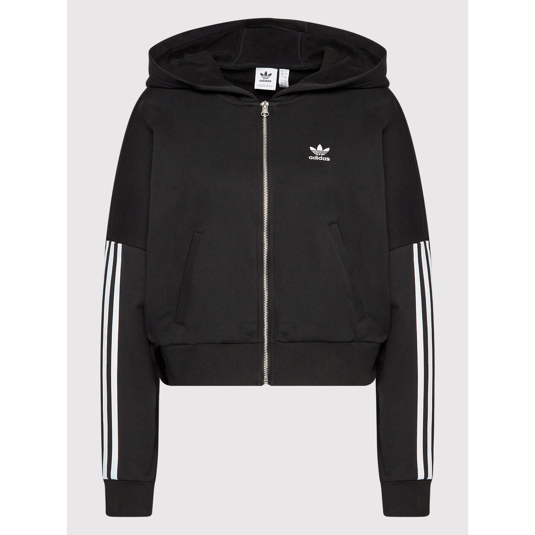 adidas Bluză adicolor HM2130 Negru Loose Fit - Pled.ro